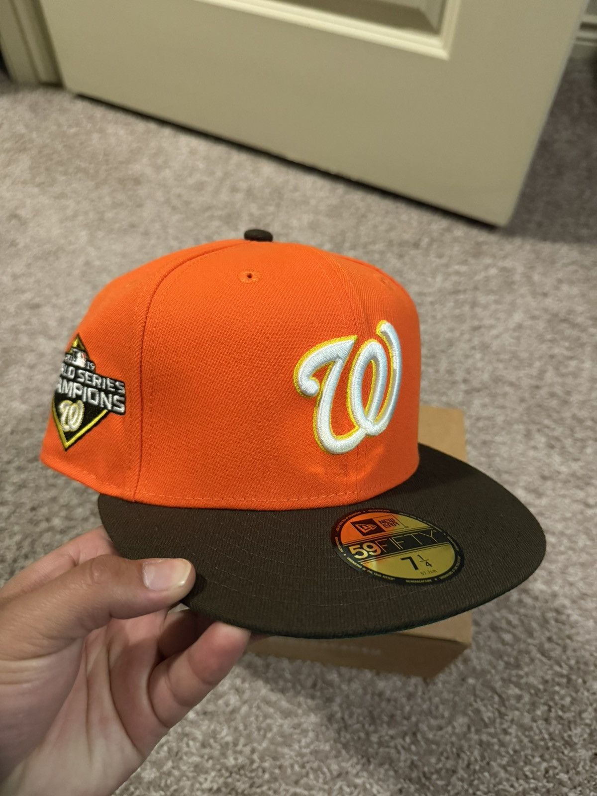 Hat Club 7 1/4 New Era Washington Nationals 2019 WS Fitted Size ONE SIZE - 1 Thumbnail