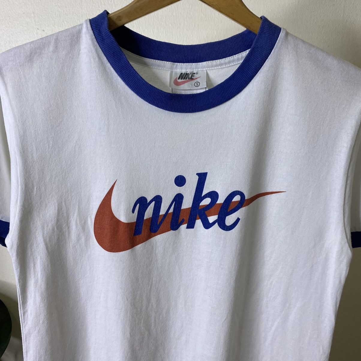 Nike Vintage 1990s Nike Ringer Tee Size US XS / EU 42 / 0 - 2 Thumbnail