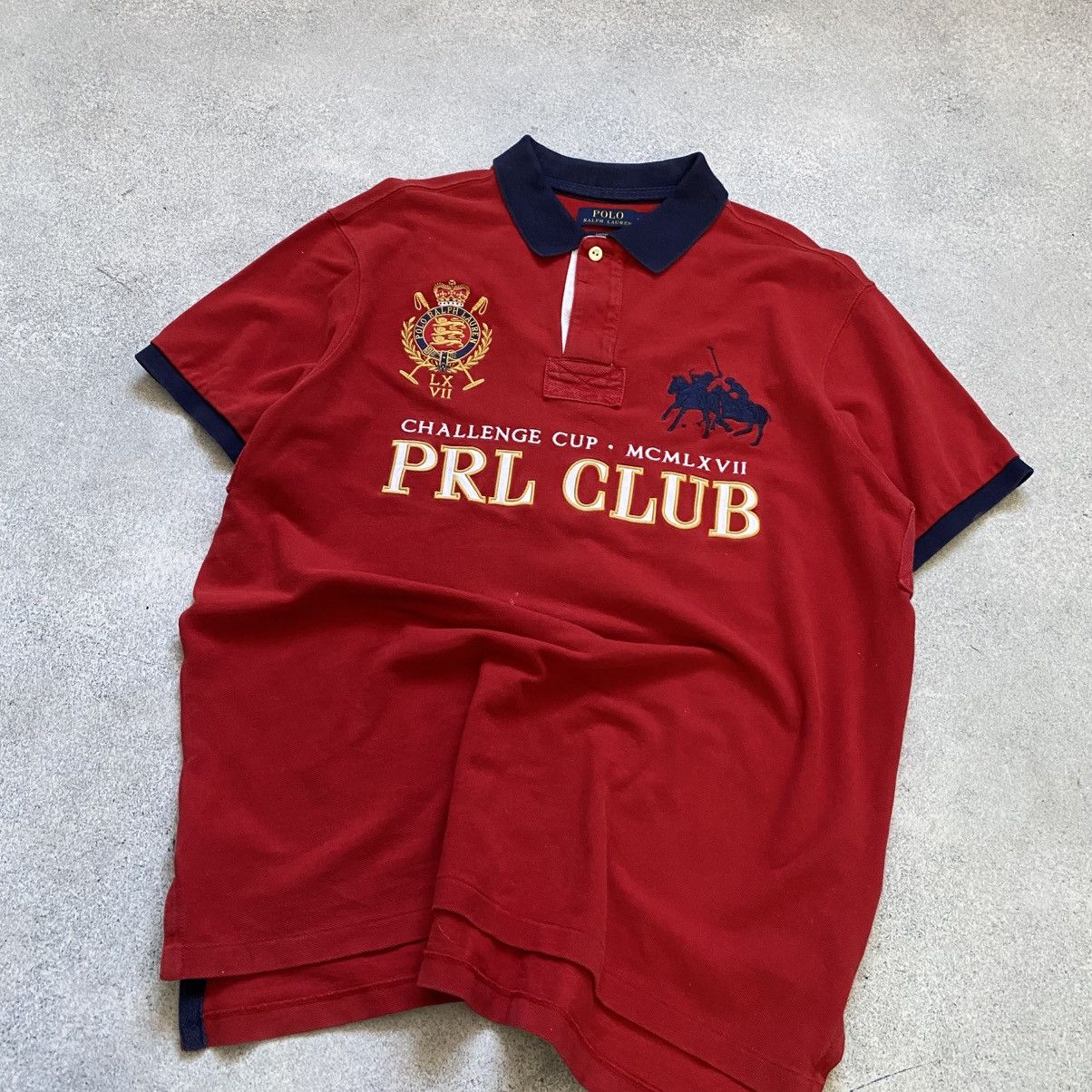 Polo Ralph Lauren Polo Ralph Lauren PRL Club #3 Polo T- Shirt Big Pony Vintage Size US L / EU 52-54 / 3 - 2 Thumbnail