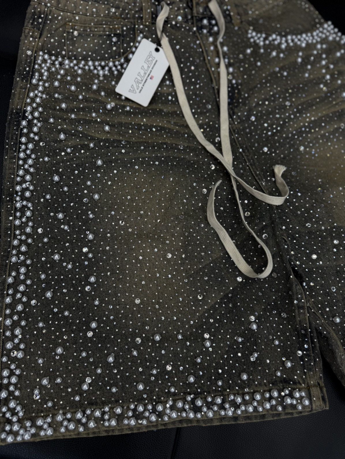 Vale Valley Vale Blue Rhinestone Shorts Size 30 (NEW) Size US 30 / EU 46 - 5 Thumbnail