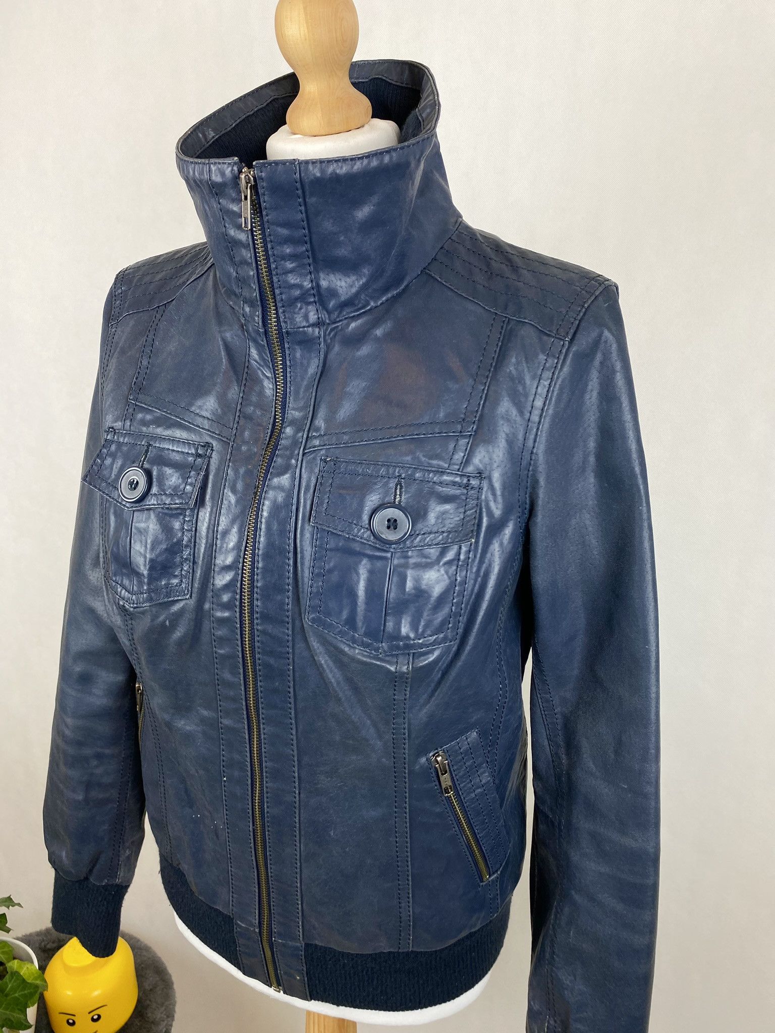 Genuine Leather × Vintage real leather jacket snake skin vintage vera pelle Size L / US 10 / IT 46 - 5 Thumbnail