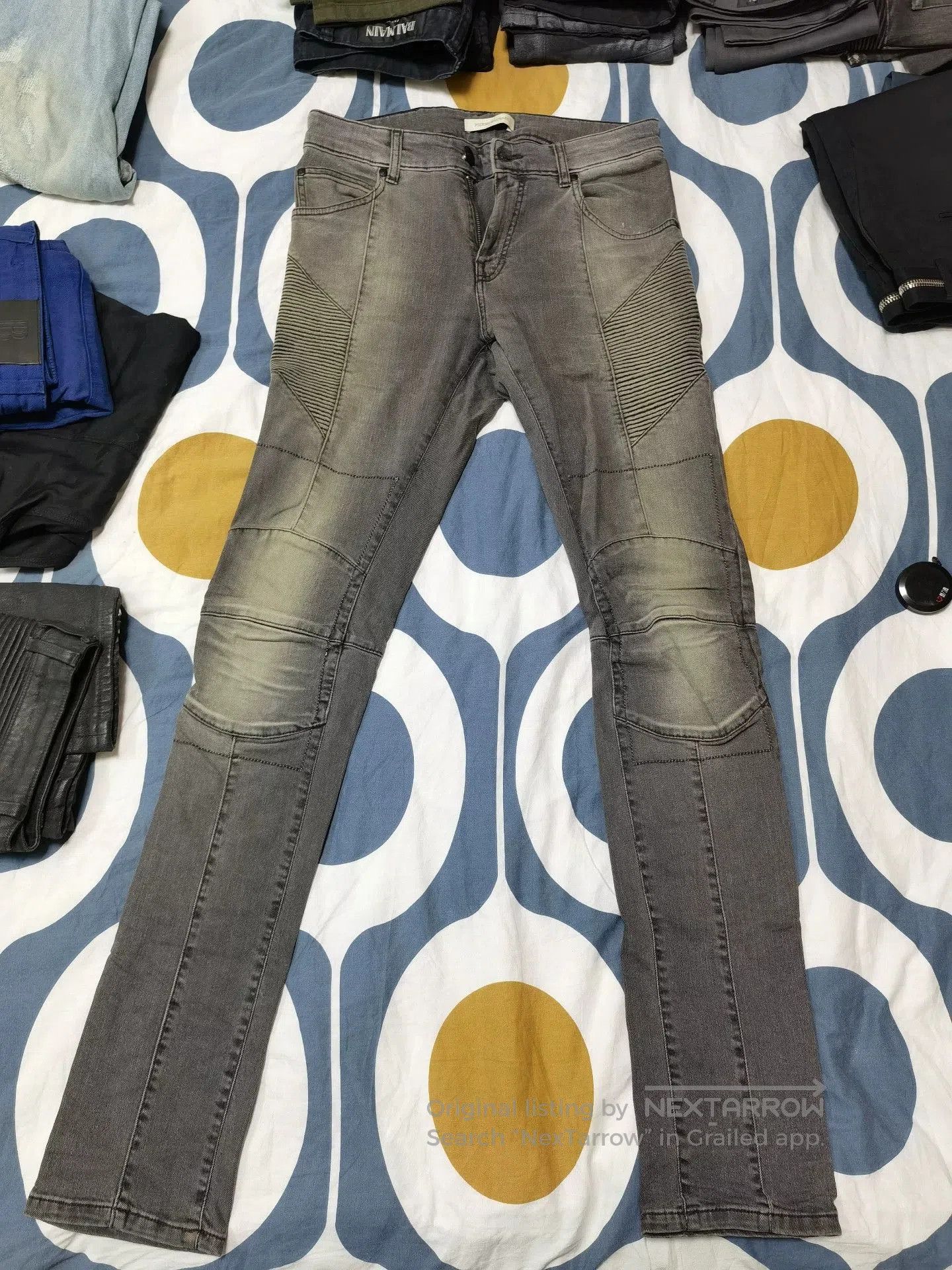 Pierre Balmain Pierre Balmain Classic Gray Biker Jeans. Size US 30 / EU 46 - 1 Thumbnail