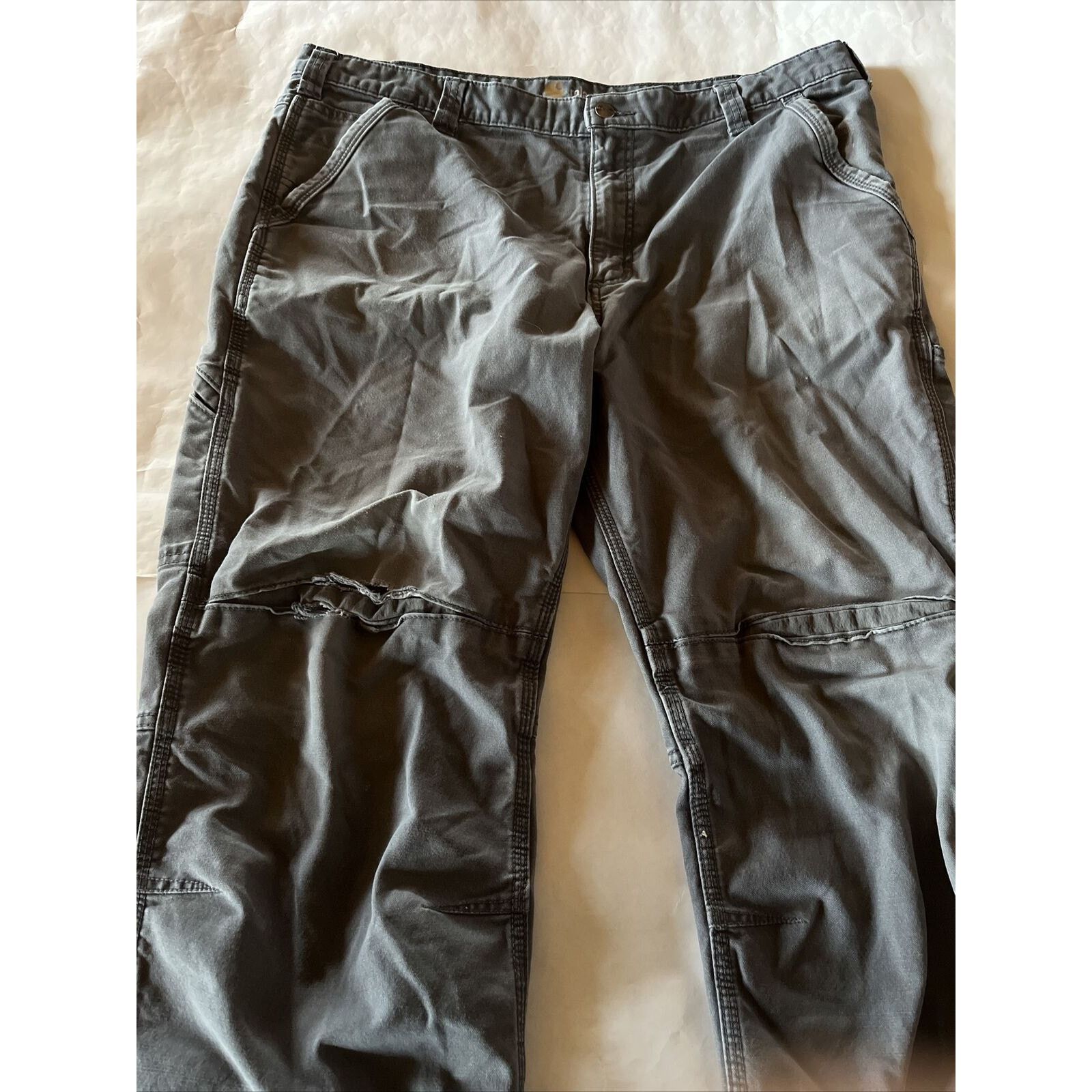 Carhartt Carhartt Pants Mens 34x28 Gray Canvas Carpenter Relaxed Fit Size US 34 / EU 50 - 10 Thumbnail