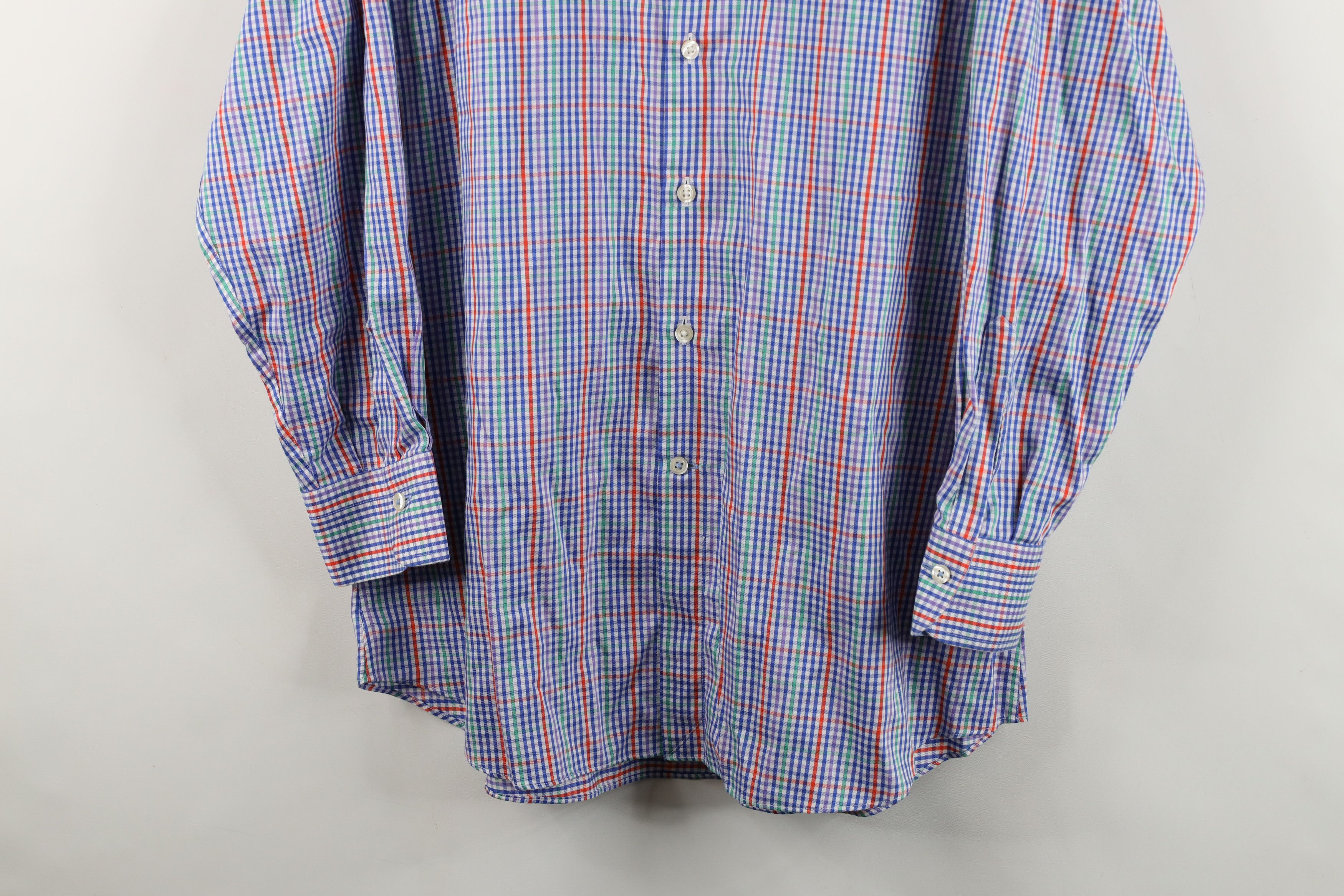 Charles Tyrwhitt Charles Tyrwhitt Fit Rainbow Plaid Collared Button Shirt Size US M / EU 48-50 / 2 - 3 Thumbnail