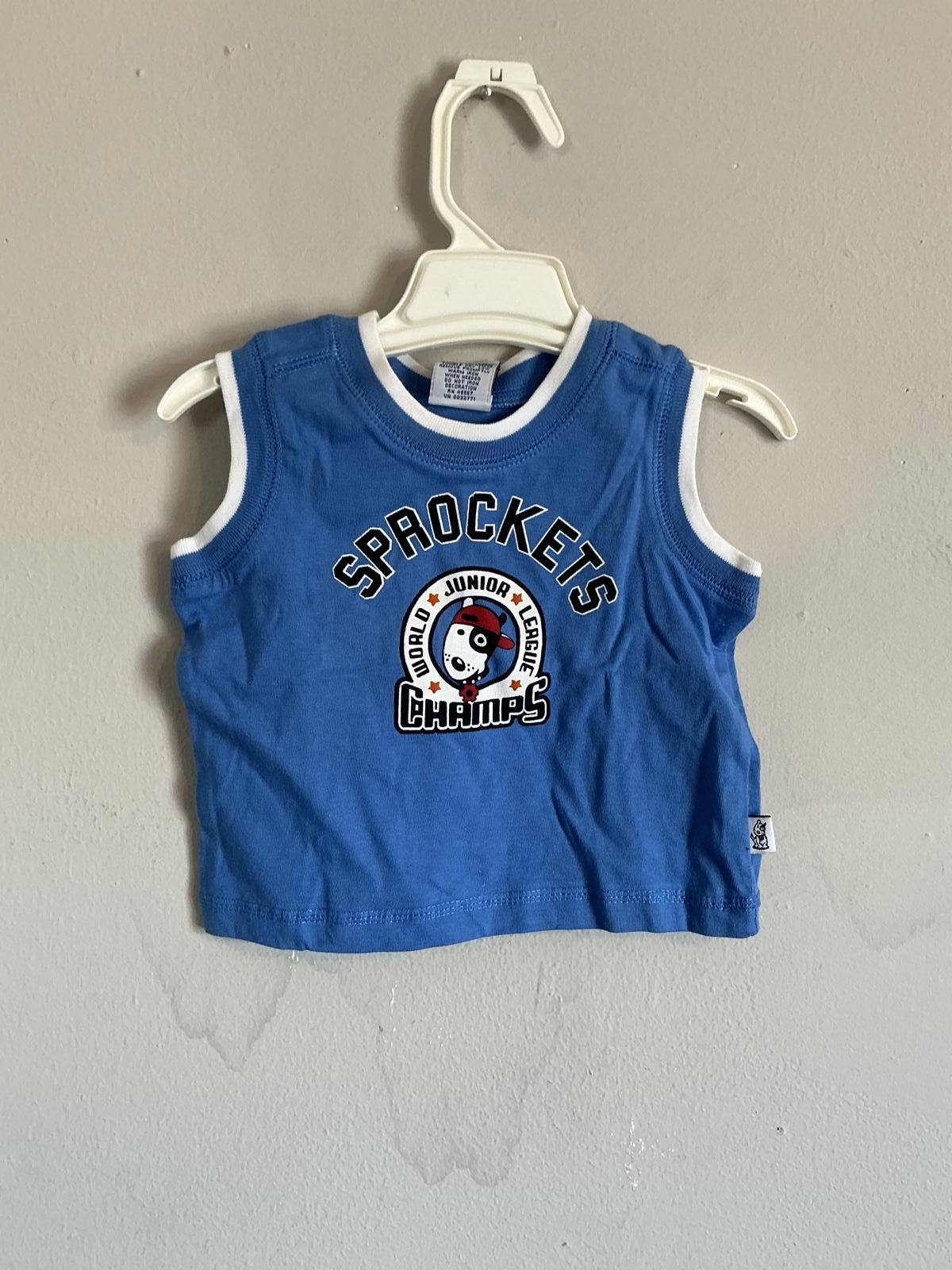 Other Sprockets Blue Sleeveless Baby Tank Top 9 Months Size ONE SIZE - 1 Thumbnail