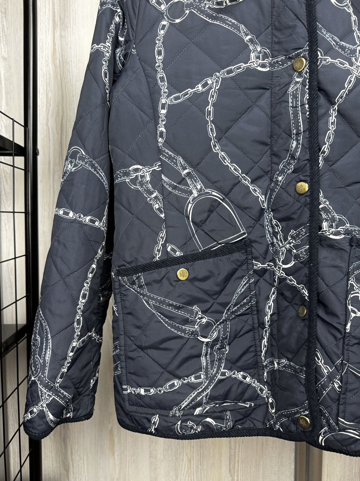 Lauren Ralph Lauren LAUREN RALPH LAUREN Black label Belting Print Quilted Jacket Size S / US 4 / IT 40 - 6 Thumbnail