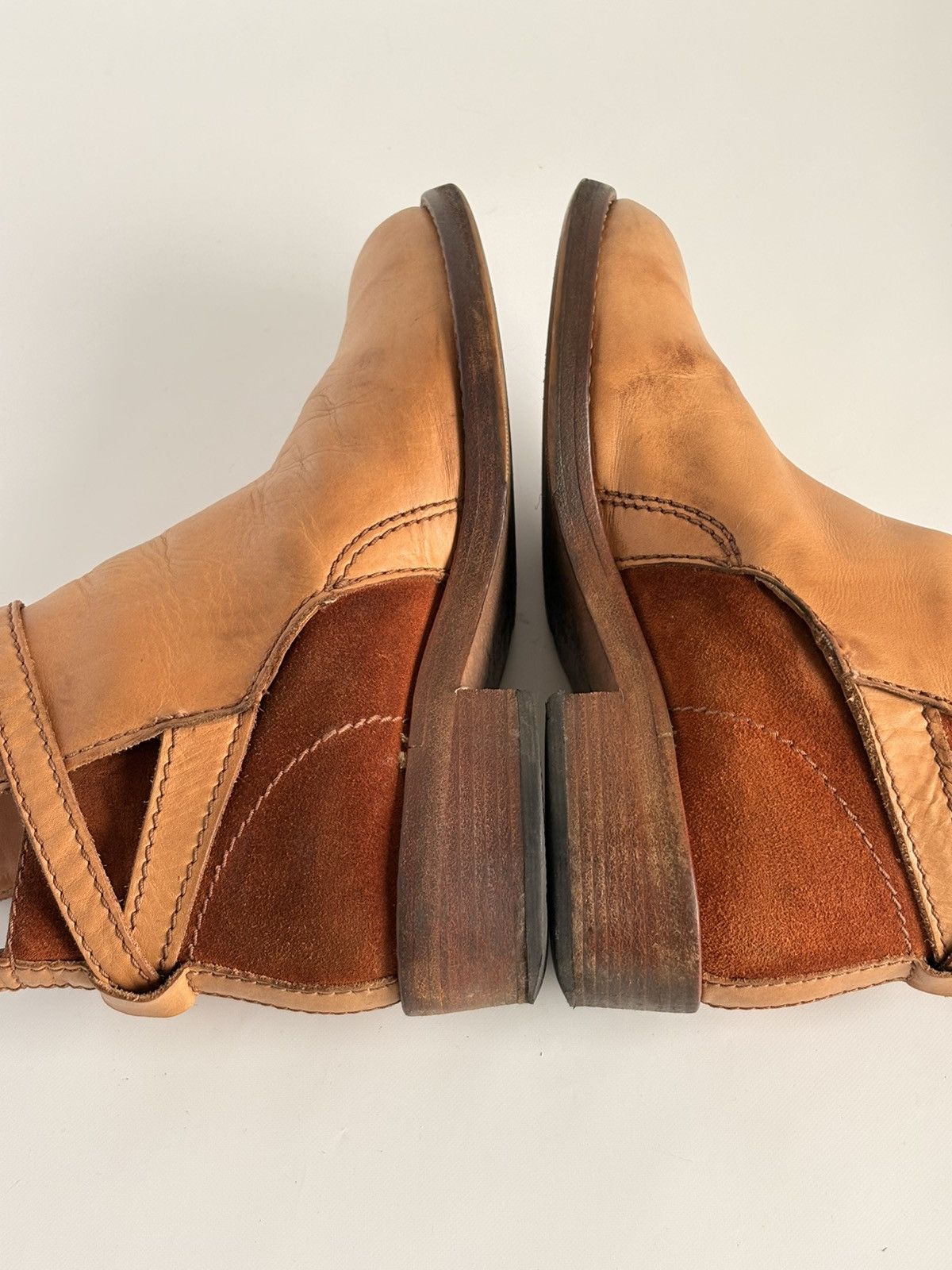 Acne Studios Acne Studios Rust Leather Suede Ankle Boots Western Biker Size US 9 / IT 39 - 8 Thumbnail