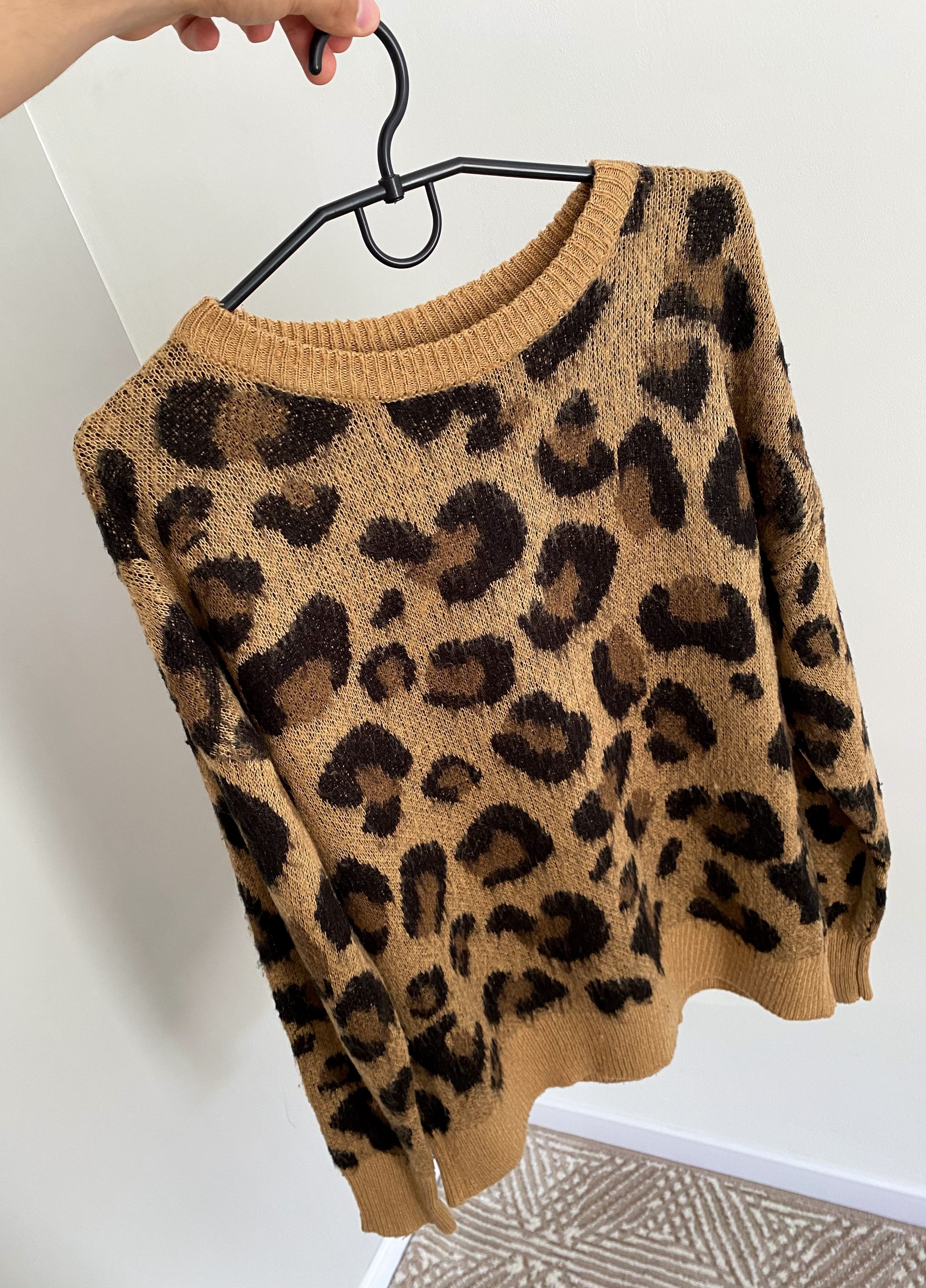 Japanese Brand Japanese vintage Leopard Mohair Unisex Knit Sweater Size US S / EU 44-46 / 1 - 5 Thumbnail