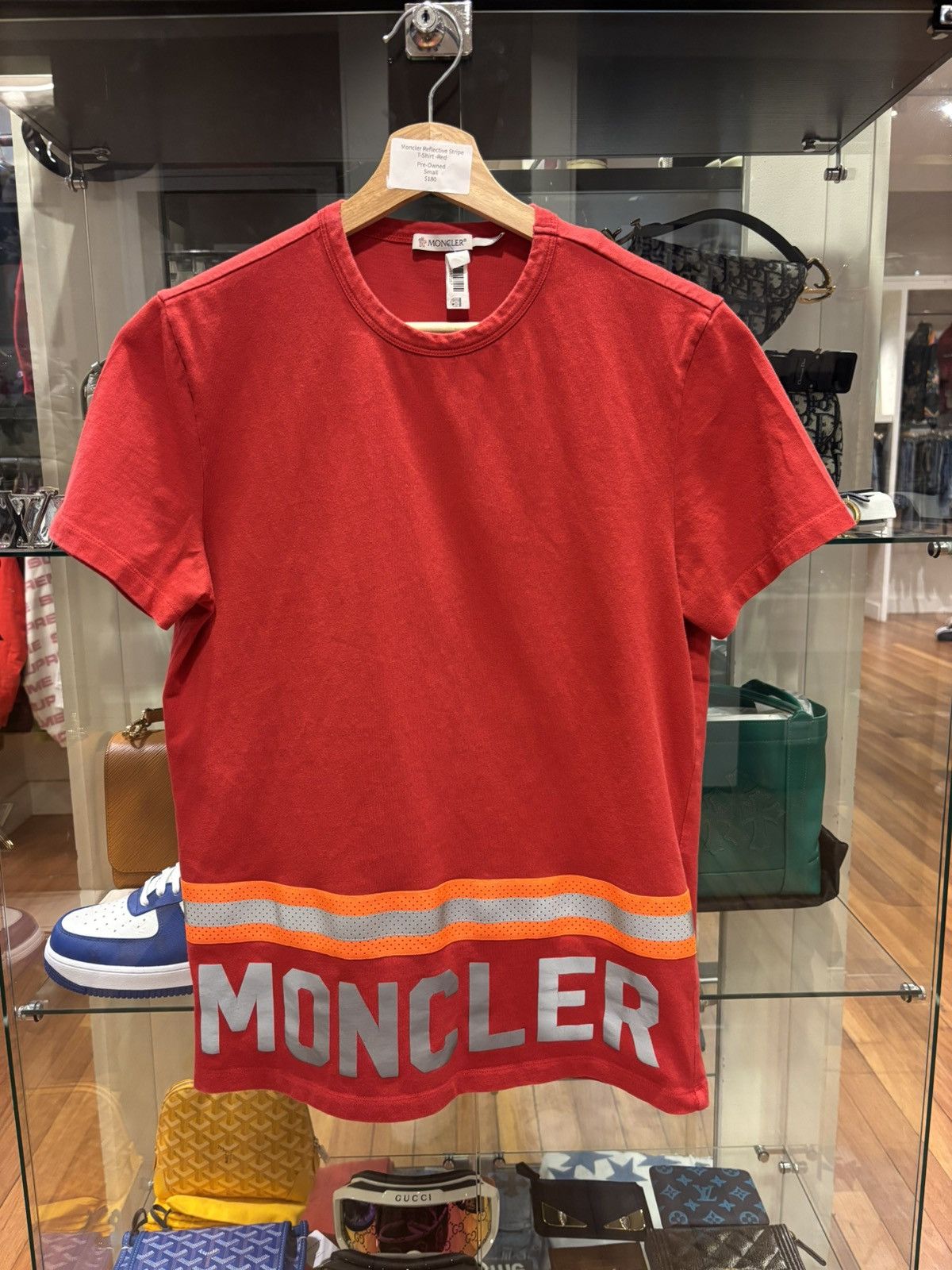Moncler Moncler Reflective Stripe Maglia Tee Size US S / EU 44-46 / 1 - 1 Thumbnail