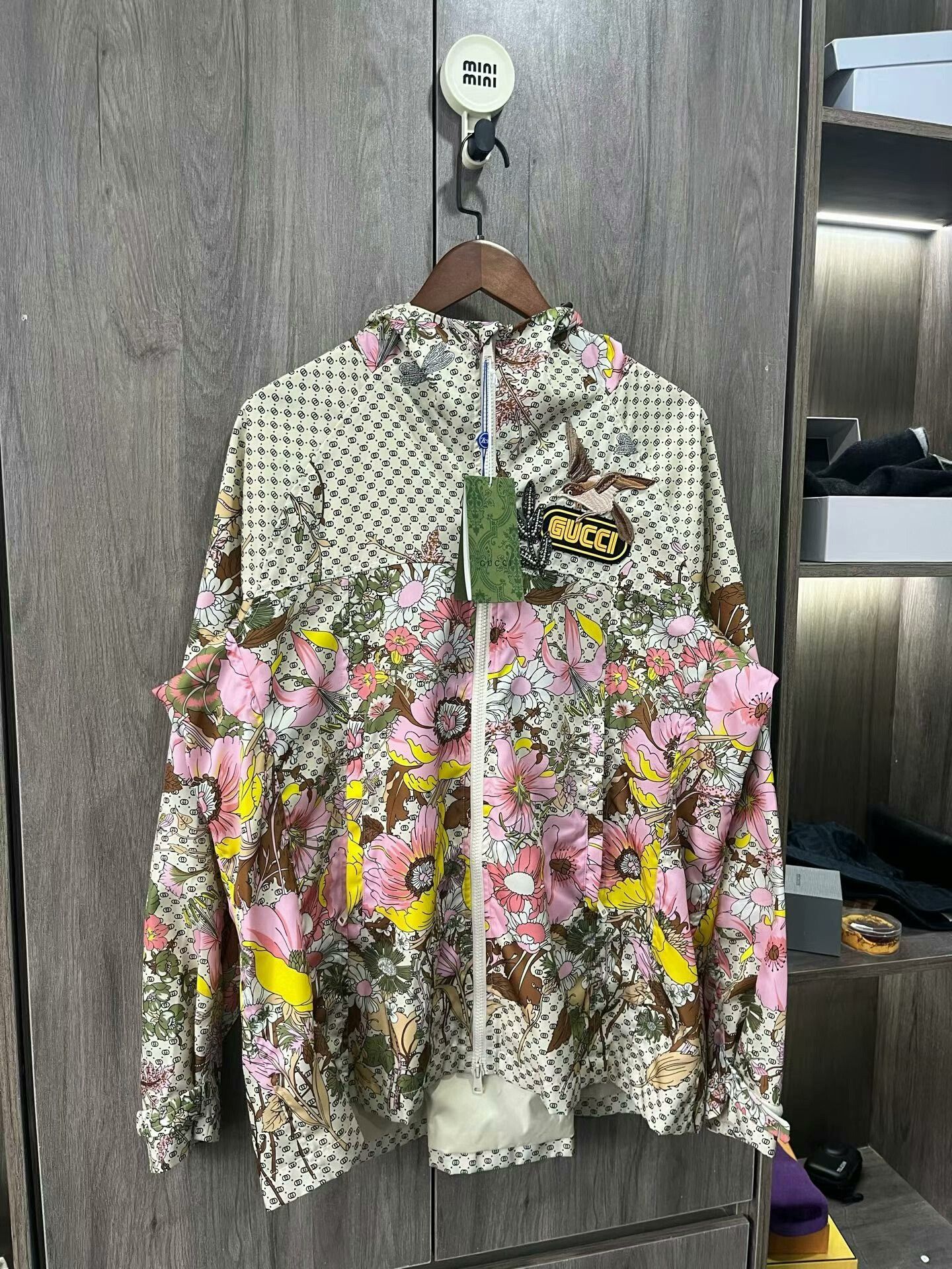 Gucci floral gucci logo zip-up jacket Size L / US 10 / IT 46 - 1 Thumbnail