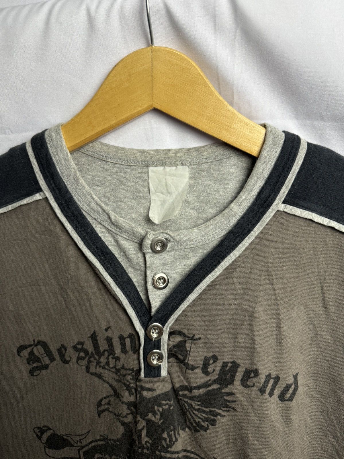 If Six Was Nine × Japanese Brand × Le Grande Bleu (L.G.B.) Japanese Eagle Poem Long Sleeve Size US L / EU 52-54 / 3 - 6 Thumbnail