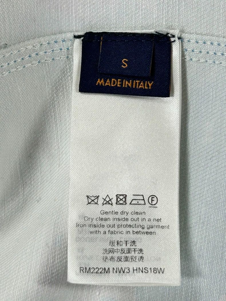 Louis Vuitton Louis Vuitton Painted Snow Mountain Denim Short Sleeve Shir Size US S / EU 44-46 / 1 - 4 Thumbnail