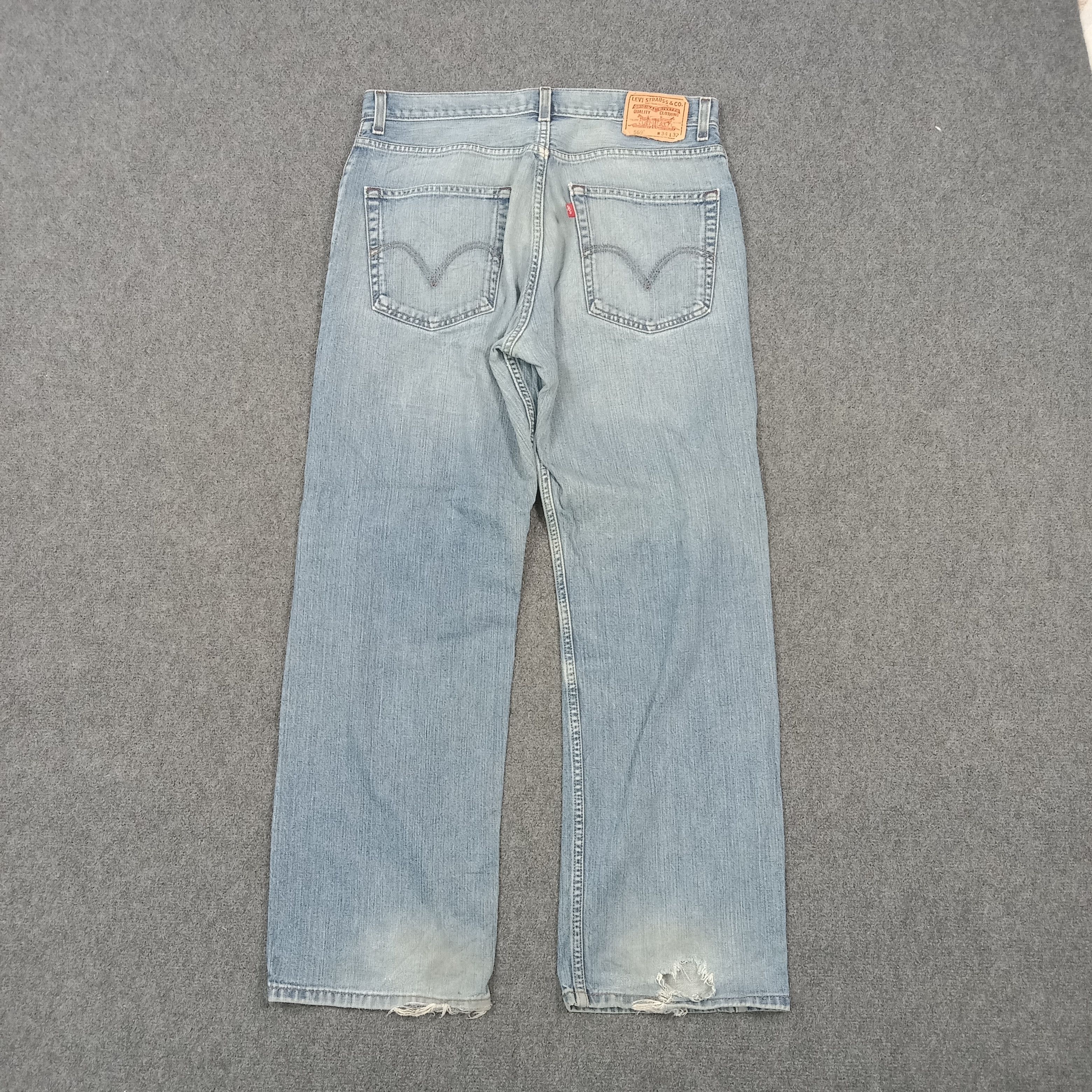 Levi's Levi's 569 Loose Fit American Distressed Denim Jeans C280N18 Size US 34 / EU 50 - 5 Thumbnail