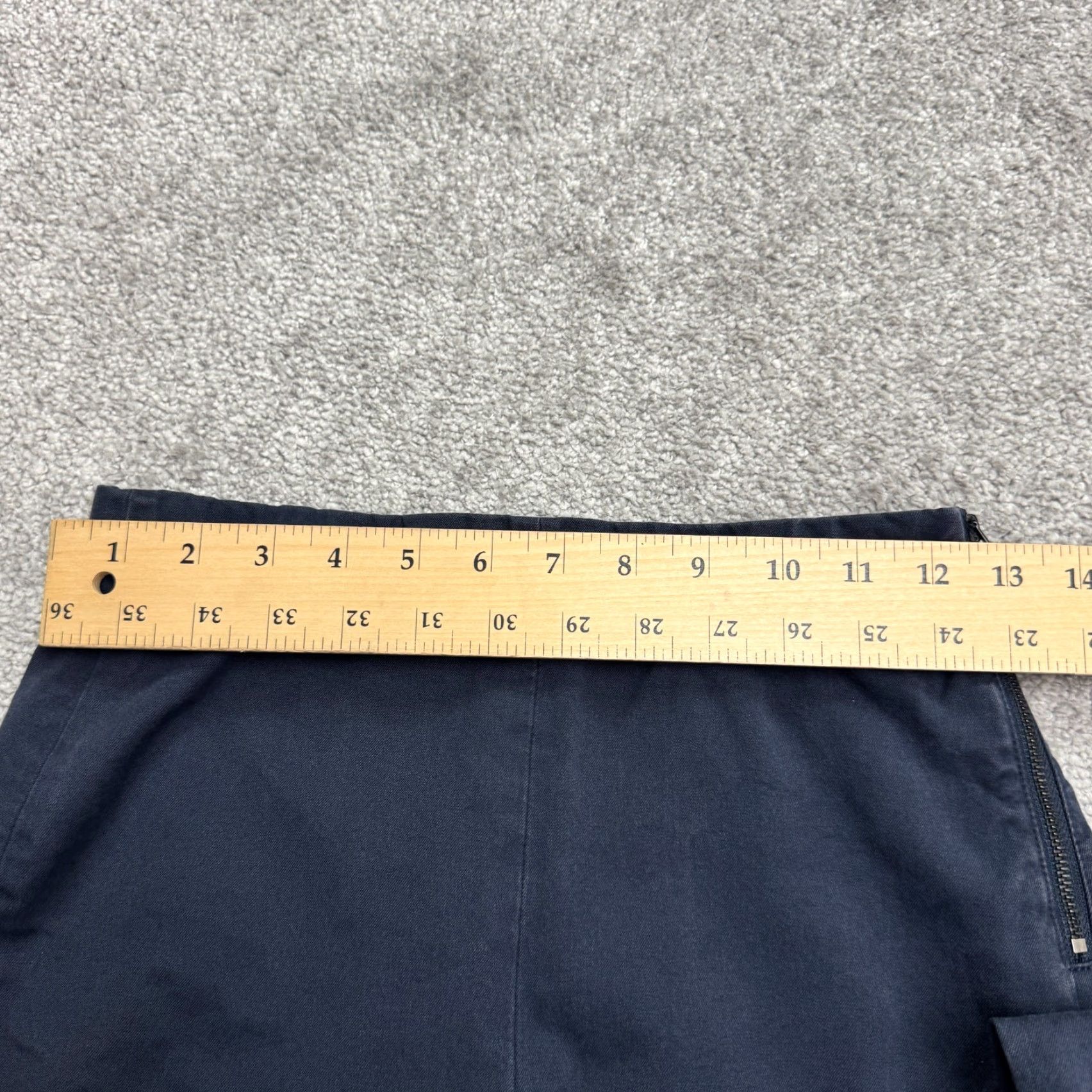 Everlane VINTAGE Everlane Blue Cotton Blend Straight Leg Pants Women’s Size 00 High Rise Casual Workwear Size 24" / US 00 / IT 34 - 7 Thumbnail