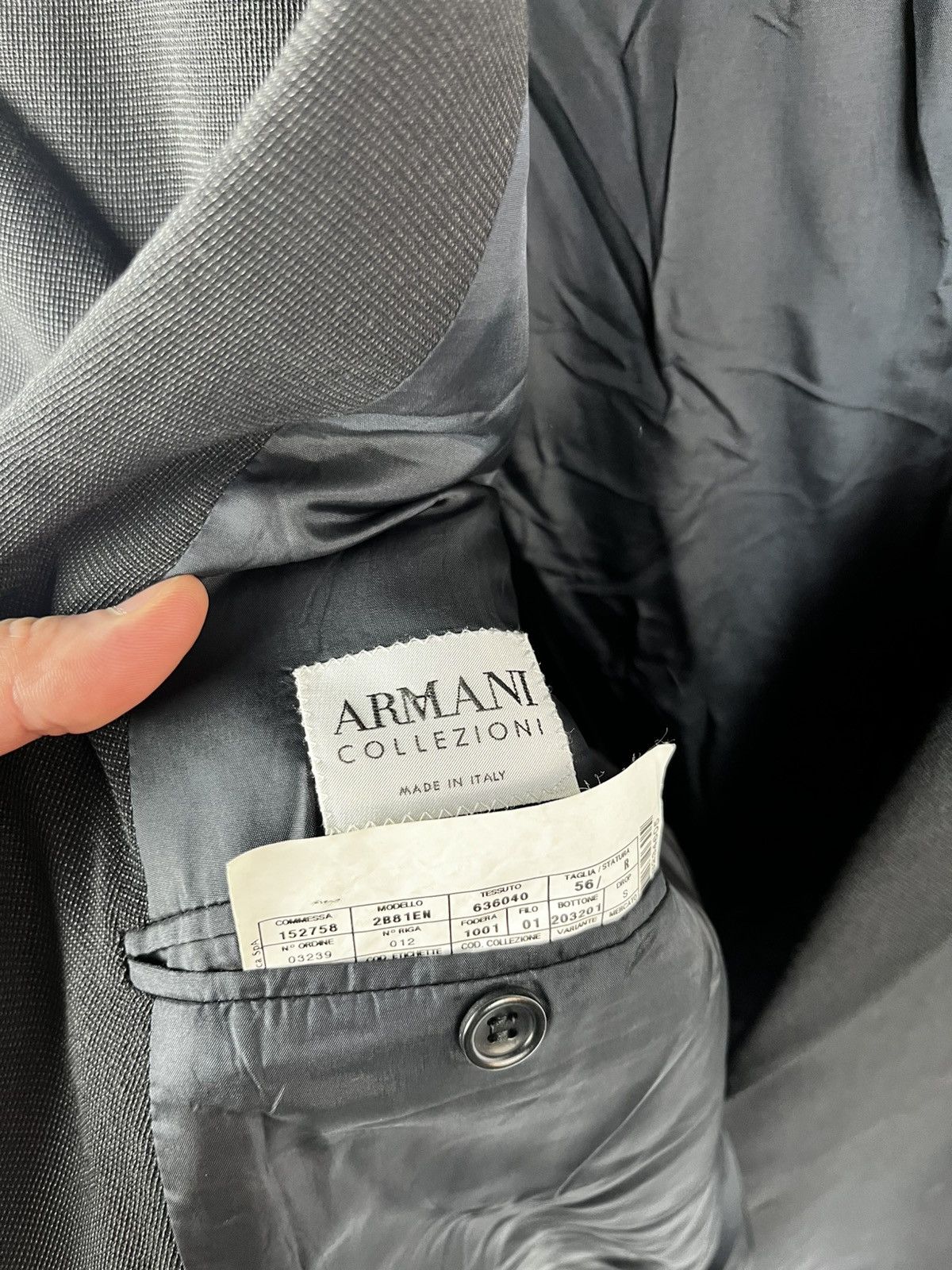Armani Armani blazer vintage 90s Size US XL / EU 56 / 4 - 4 Thumbnail
