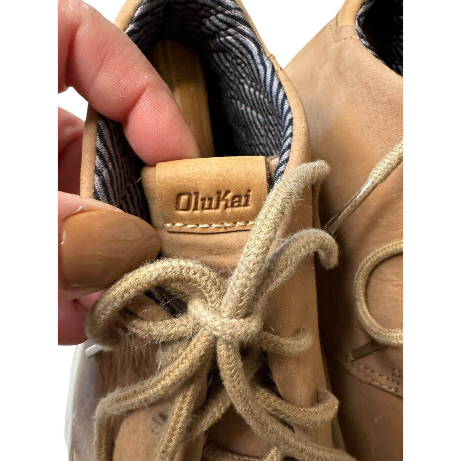 Olukai Olukai Papaku’Ili Men’s Waterproof Leather Chukka Boots Tan Size US 9 / EU 42 - 6 Thumbnail