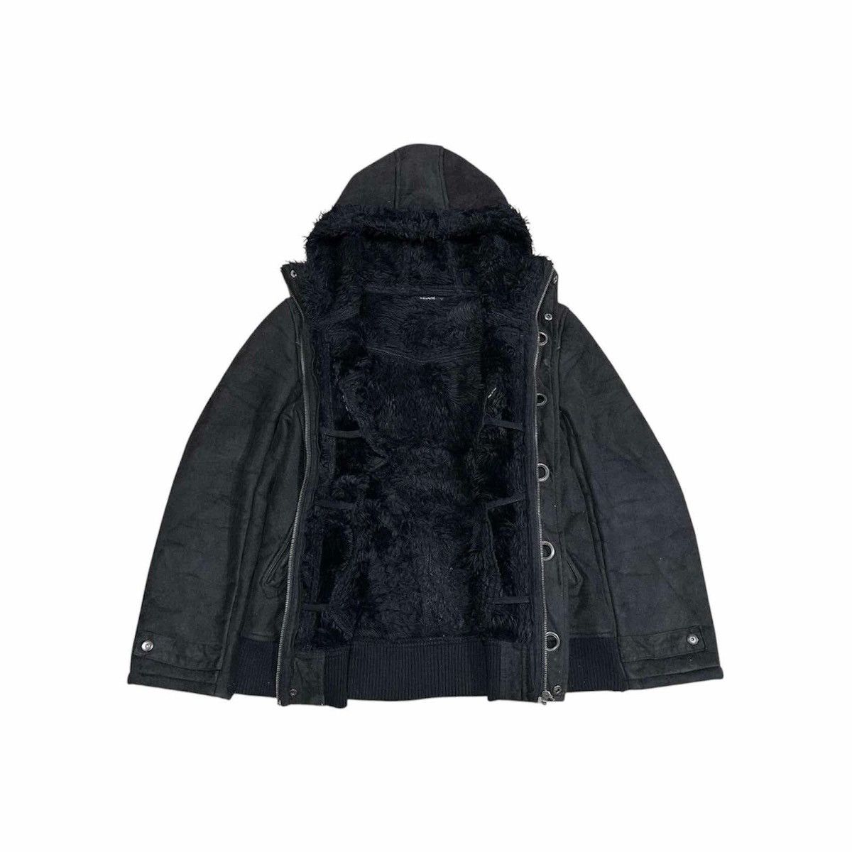 Hysteric Glamour 🔥Sick Y2K Wisdom Fur Hooded Suede Jacket Goth Punk Size US L / EU 52-54 / 3 - 10 Thumbnail