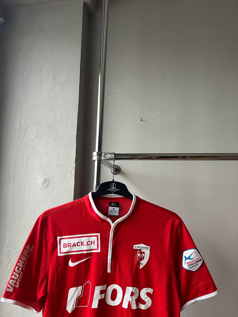 Nike 2012/13 FC BIEL/BIENNA #12 MATCH WORN HOME SOCCER JERSEY M Size US M / EU 48-50 / 2 - 4 Thumbnail
