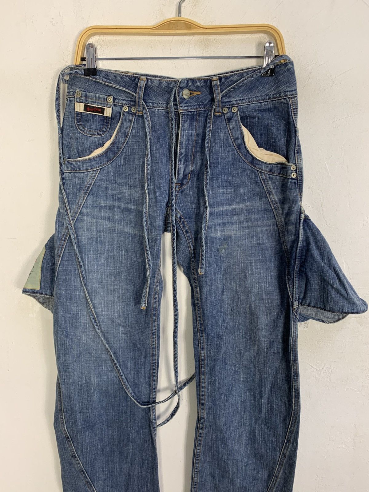 Japanese Brand Heartjean Japan Smock Uniform Indigo Straight Cut Zipper Size 32" / US 10 / IT 46 - 3 Thumbnail