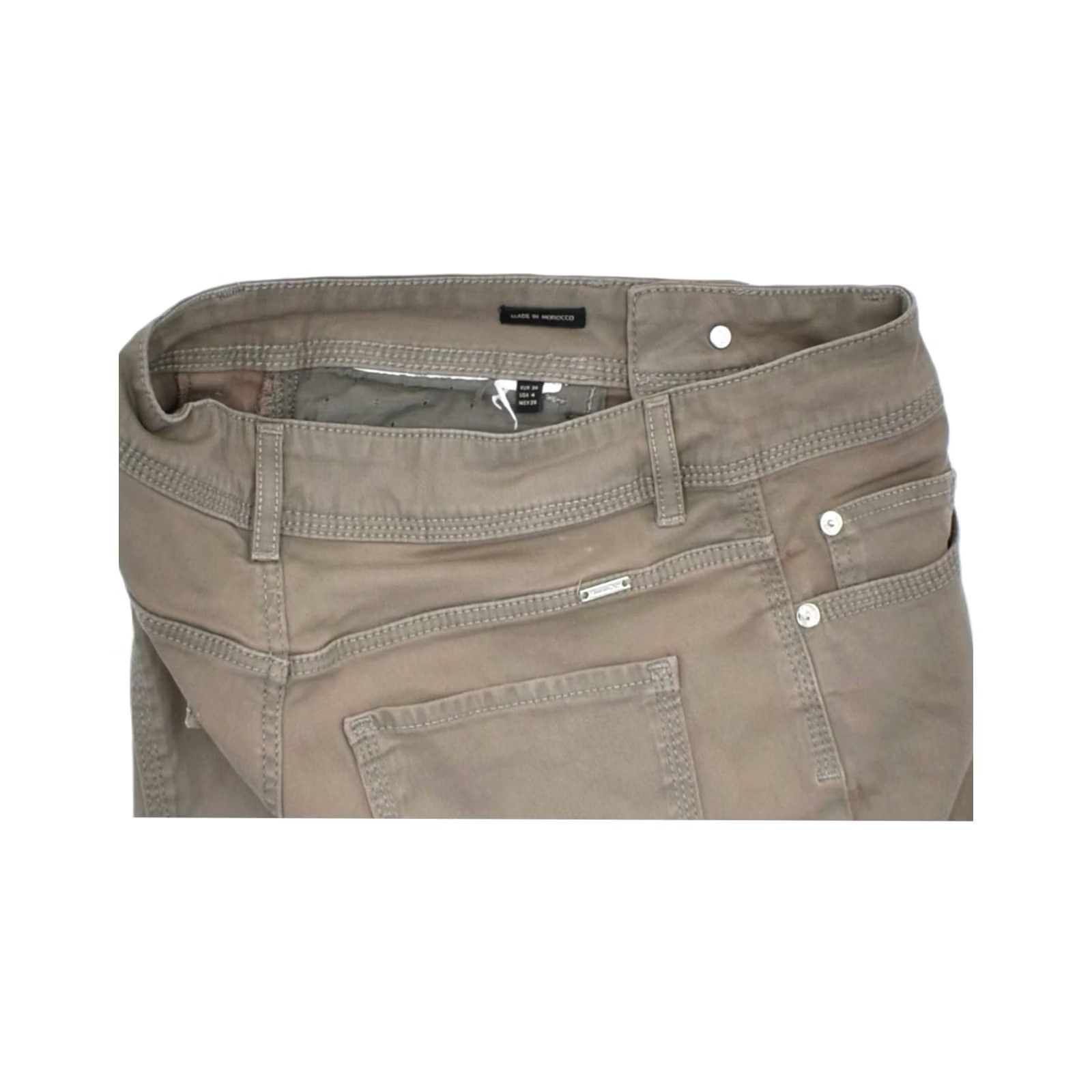 Massimo Dutti MASSIMO DUTTI Khaki Cotton W26 EU 36 Small Womens Casual Shorts S ZZJJ05 Size 28" / US 6 / IT 42 - 4 Thumbnail