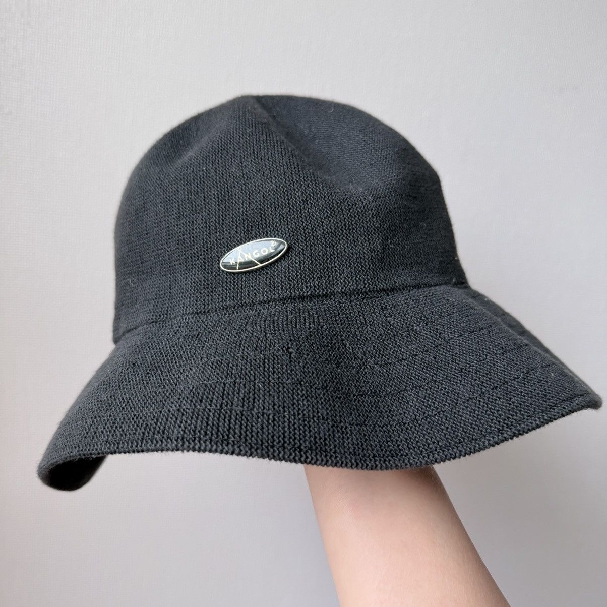 Kangol Kangol Cotton Crusher Bucket Hat Black England Metal Logo Size ONE SIZE - 12 Thumbnail
