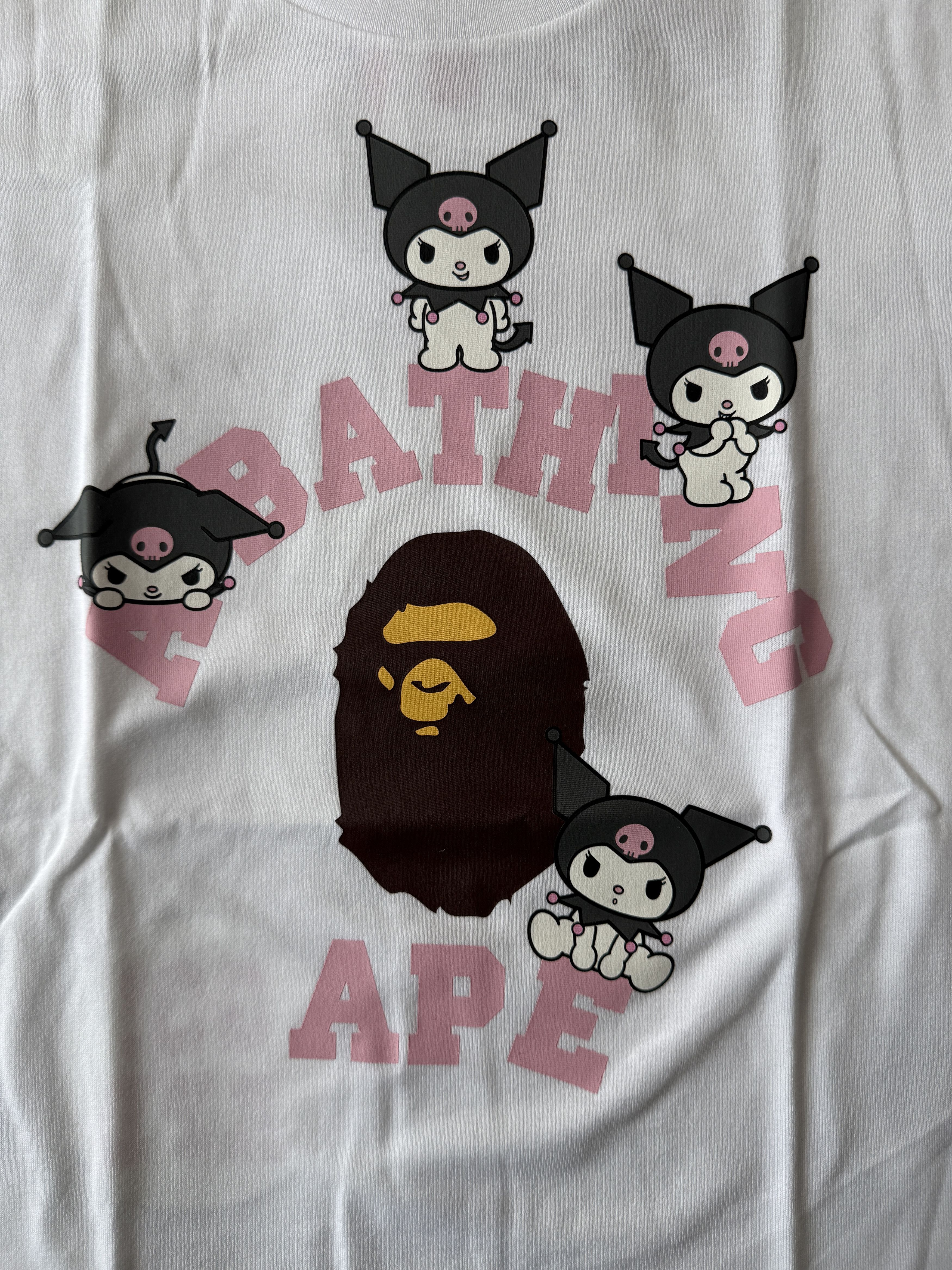Bape BAPE X KUROMI COLLEGE MINI TEE LADIES Size S / US 4 / IT 40 - 3 Thumbnail