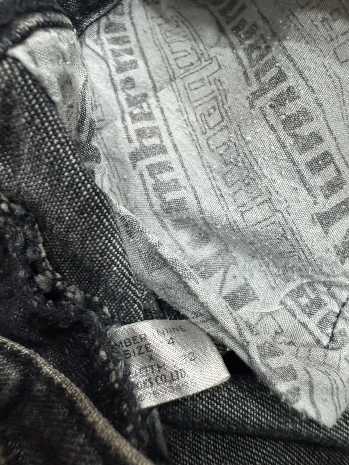 If Six Was Nine vintage NumberNine distress jeans non selvedge Size US 30 / EU 46 - 9 Thumbnail
