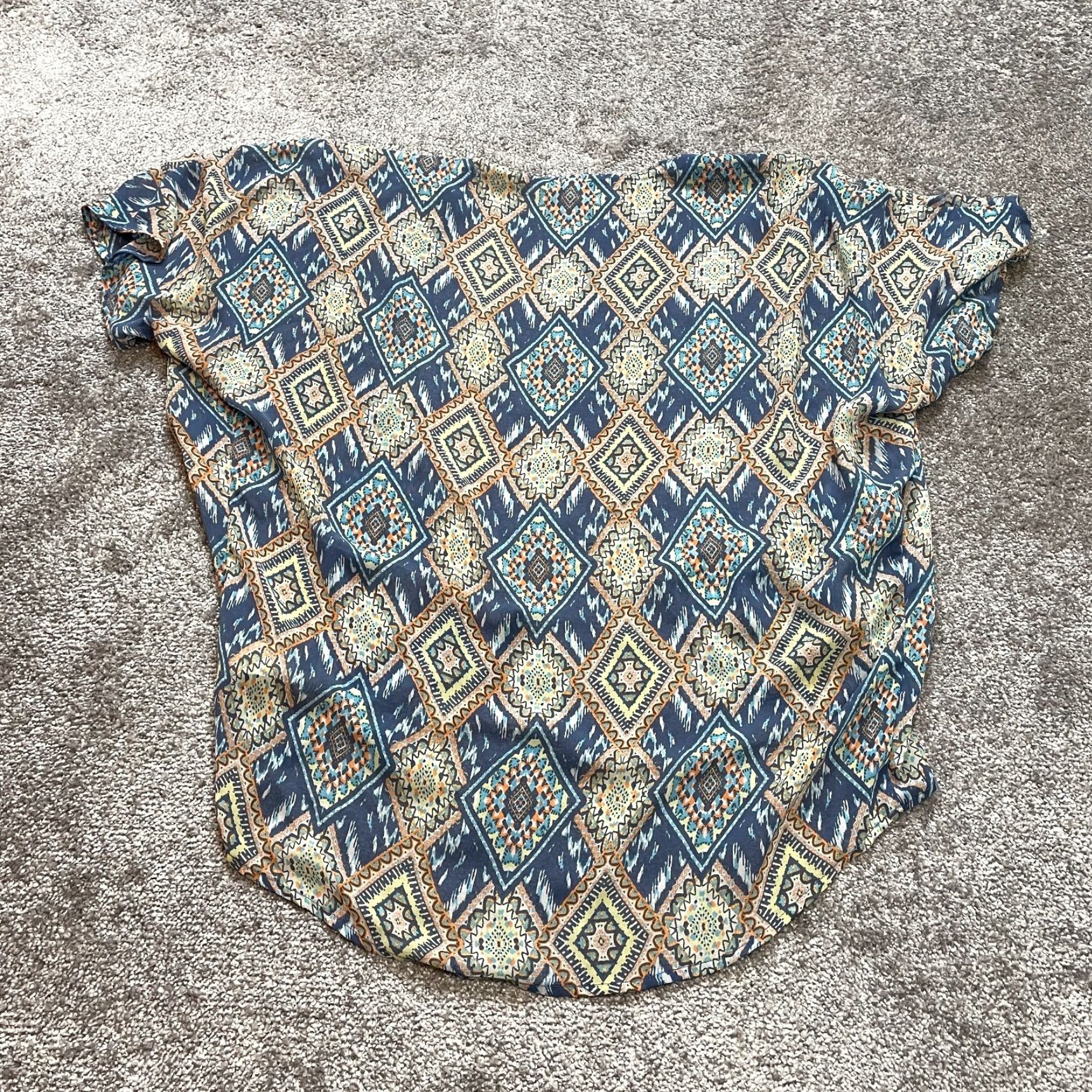 Vintage Unbranded Blouse Shirt womens Small Short Sleeve Open Tropic Boho Casual Top Size S / US 4 / IT 40 - 7 Thumbnail