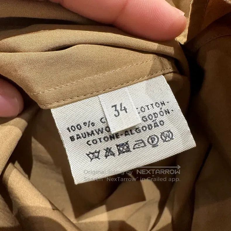 Hermes Hermes Khaki tie-waist long-sleeved shirt Size XXS / US 00 / IT 34 - 4 Thumbnail