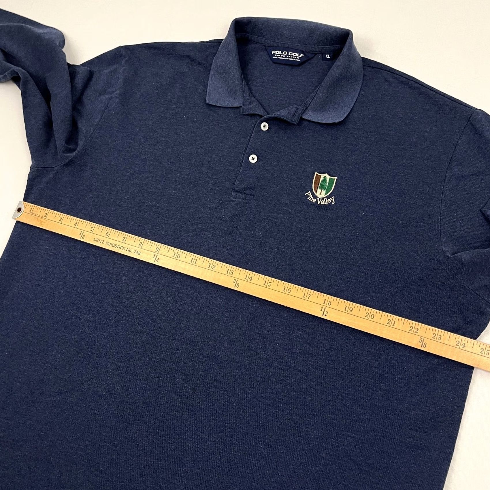 Polo Ralph Lauren Polo Ralph Lauren Polo Shirt Men XL Blue VTG Pine Valley Long Sleeve Polo Golf 100% Cotton Regular Fit Size US XL / EU 56 / 4 - 6 Thumbnail