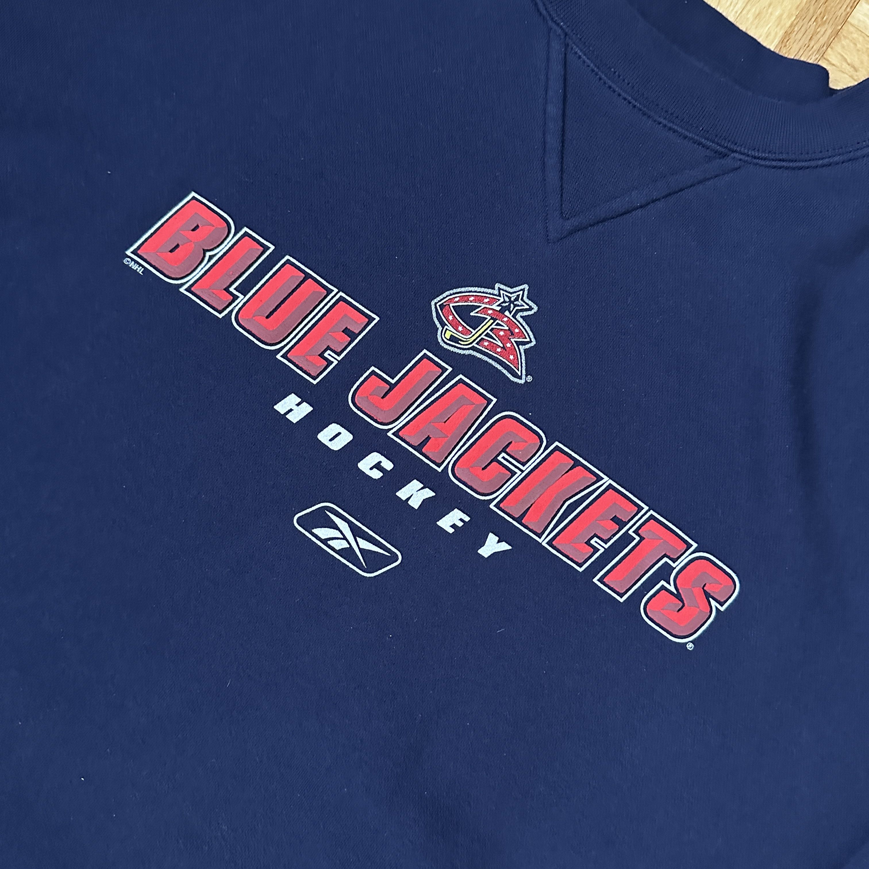 Reebok Reebok Columbus Blue Jackets NHL Embroidered Sweatshirt Size US XL / EU 56 / 4 - 2 Thumbnail