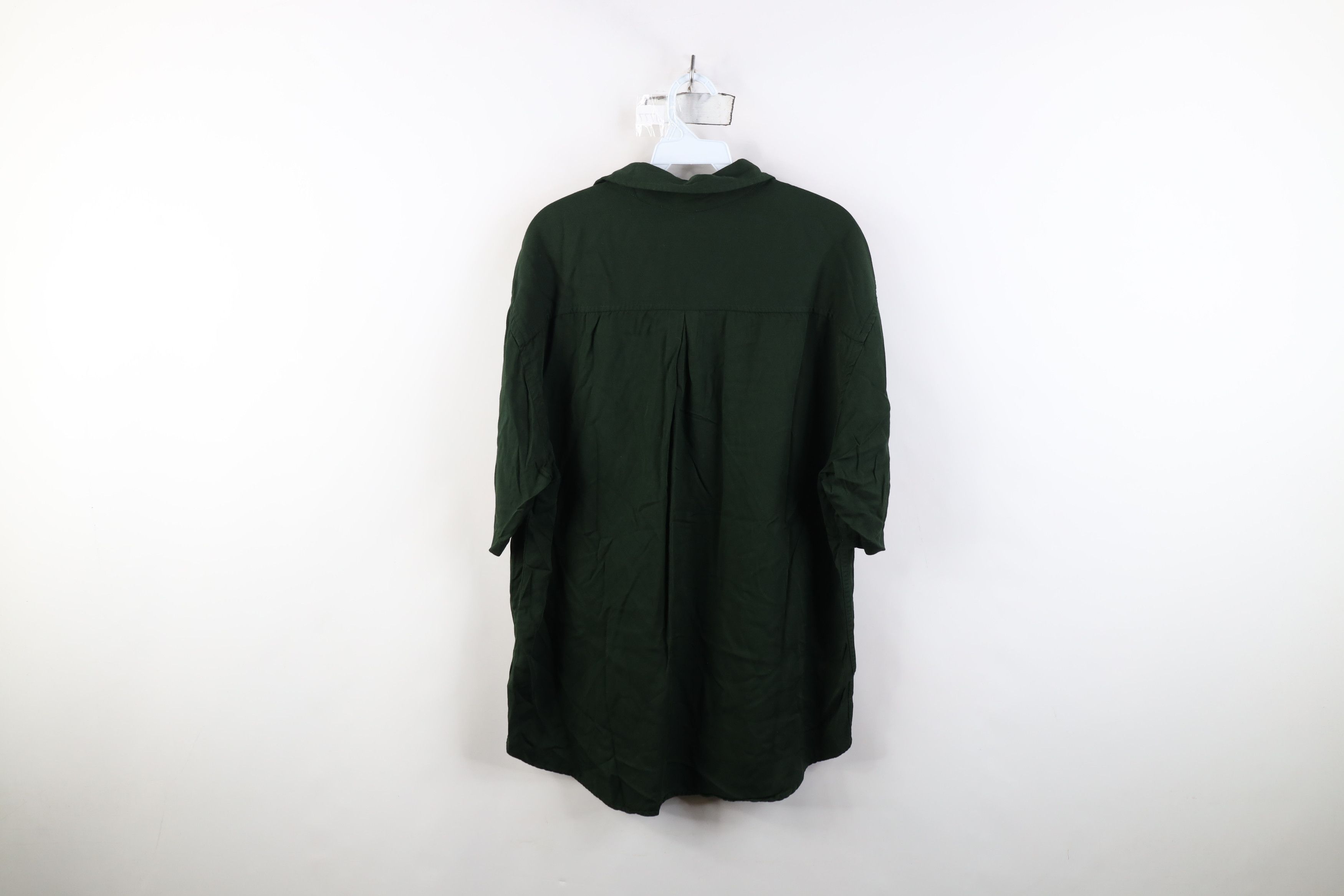 Vintage Vintage 90s Streetwear Gabardine Short Sleeve Button Shirt Size US M / EU 48-50 / 2 - 9 Thumbnail