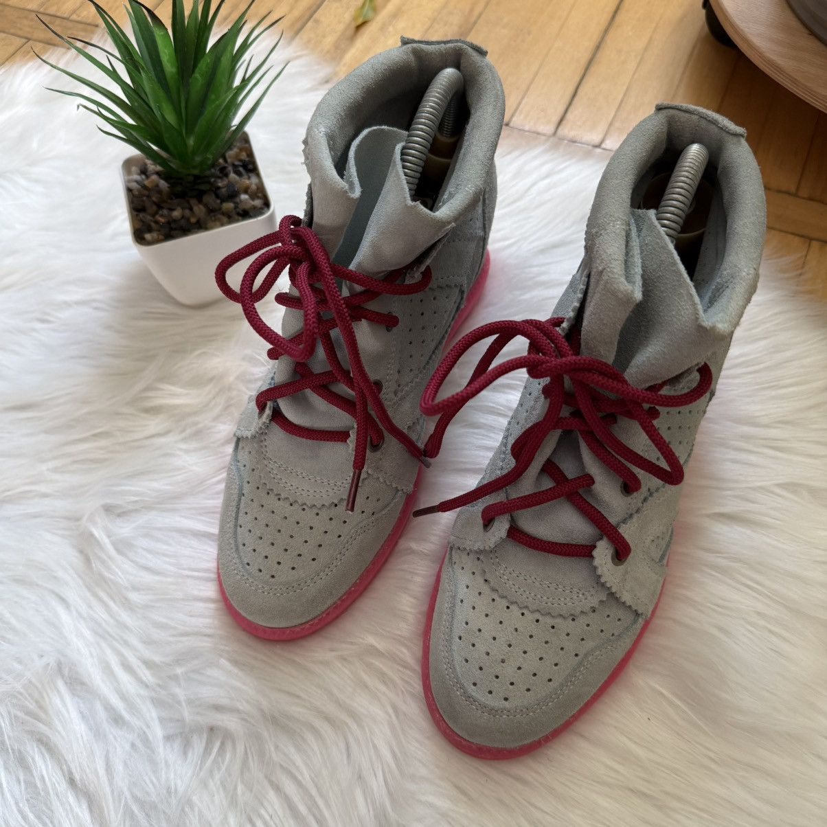 Buffalo London 📌 Crazy Buffalo like Isabel Marant Bekett Wedge Y2K Sneakers Size US 8 / IT 38 - 7 Thumbnail