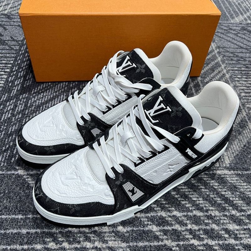 Louis Vuitton Louis Vuitton Panda Print Low Top Sneakers -2508 Size US 11 / EU 44 - 1 Thumbnail