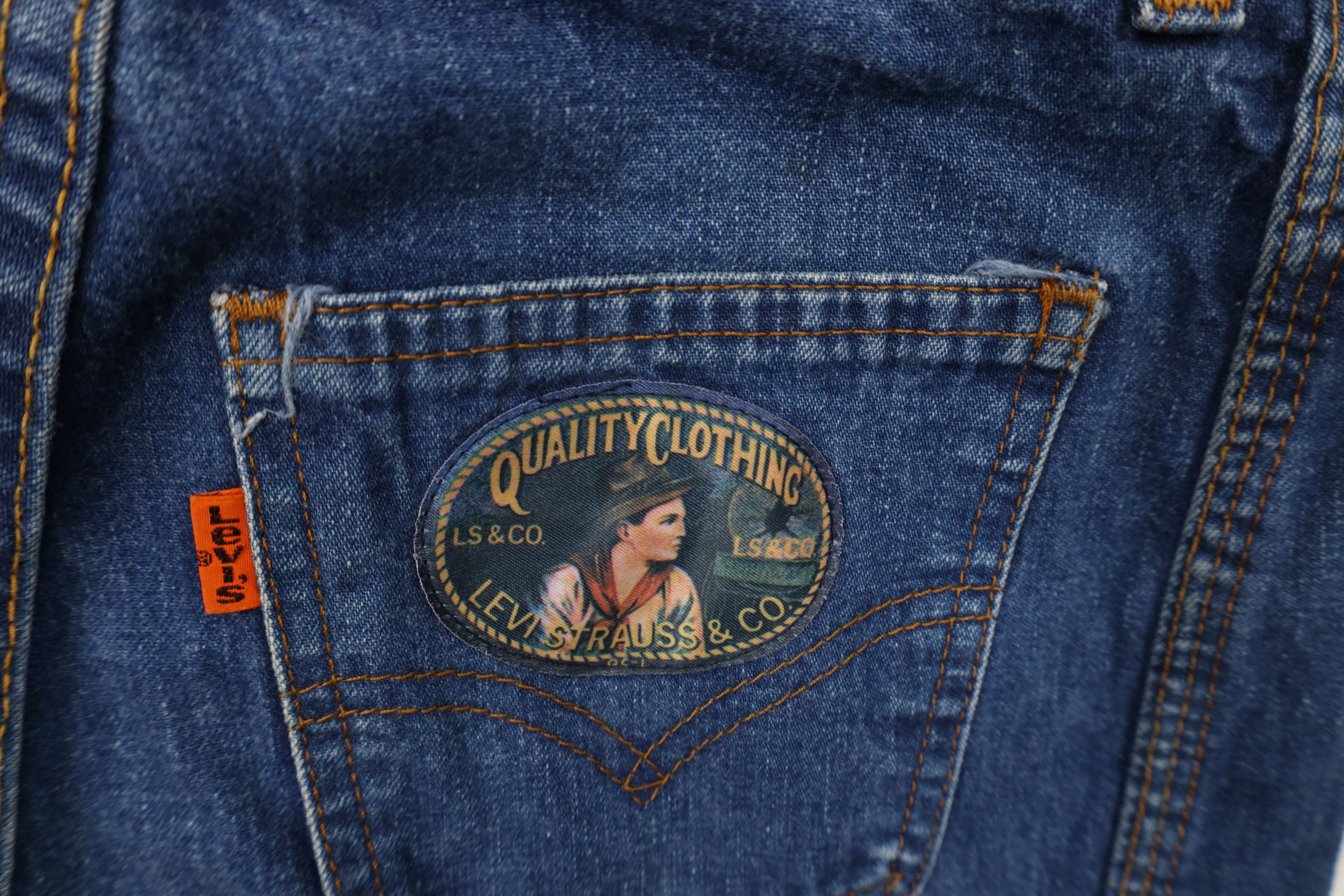 Levi's Vintage 70s Levis Orange Tab High Waist Straight Leg Jeans Size 26" / US 2 / IT 38 - 14 Thumbnail