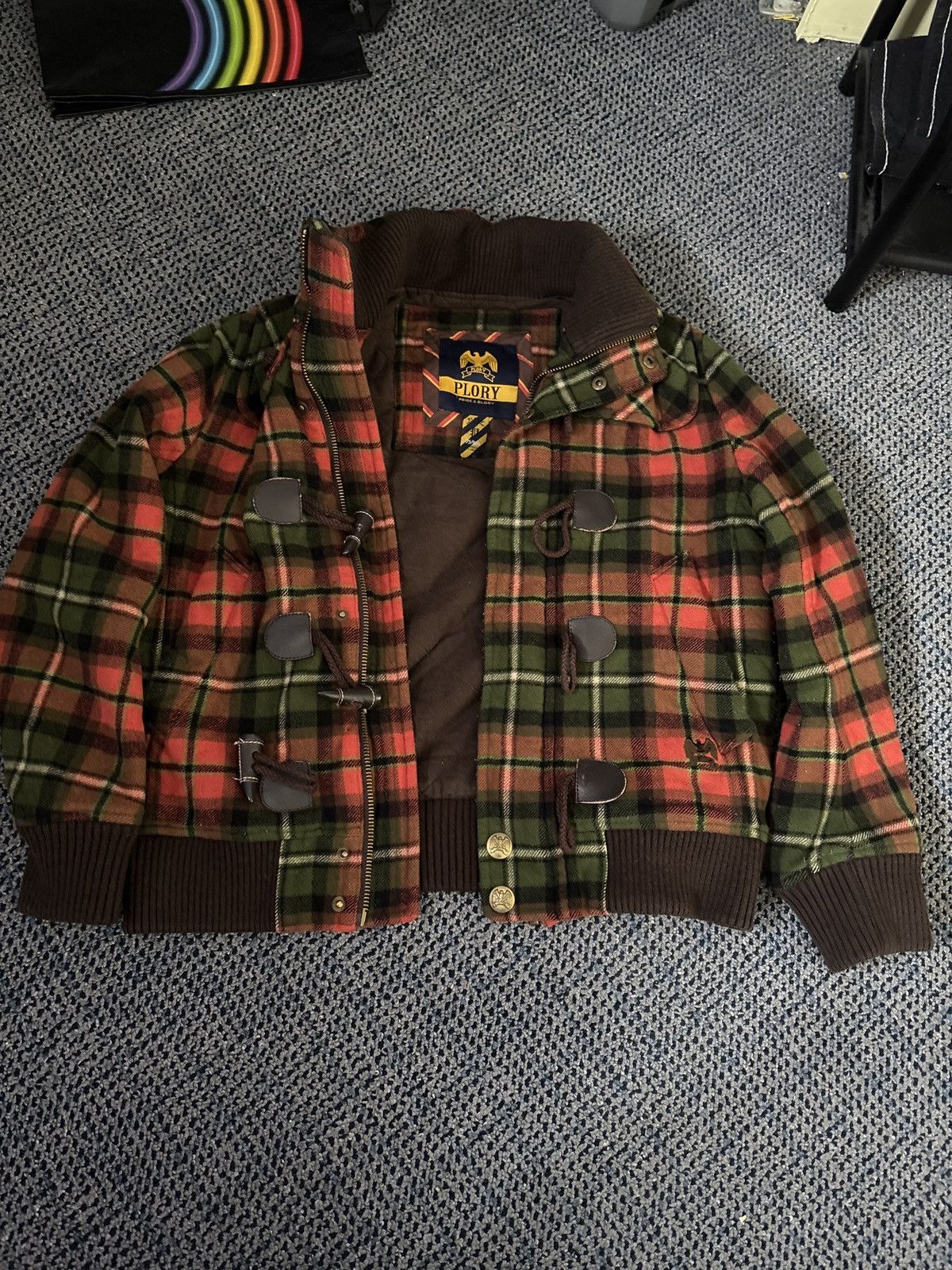Designer × Vintage PLORY Heavyweight Plaid Jacket Size US M / EU 48-50 / 2 - 6 Thumbnail