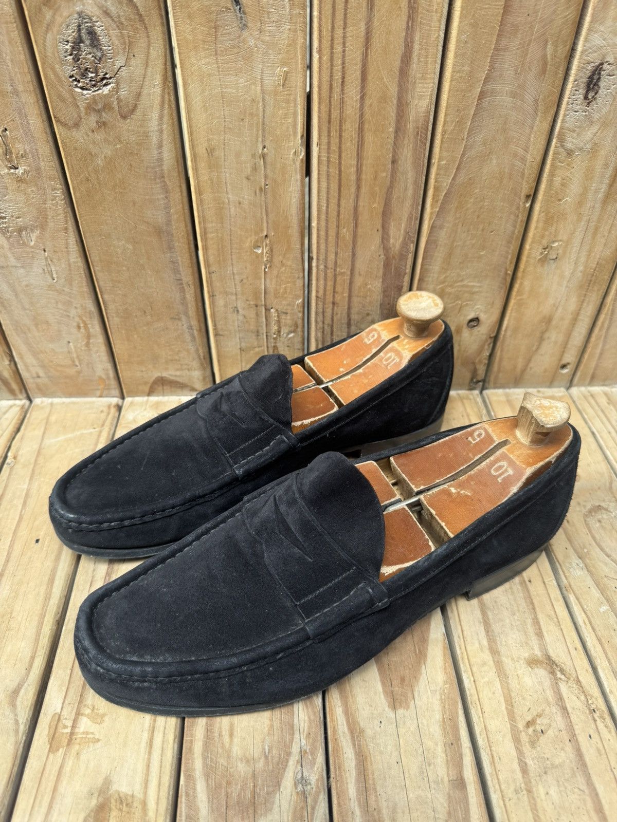 Church's Church’s Men’s suede leather black penny loafers UK 9.5 F Size US 10.5 / EU 43-44 - 16 Thumbnail