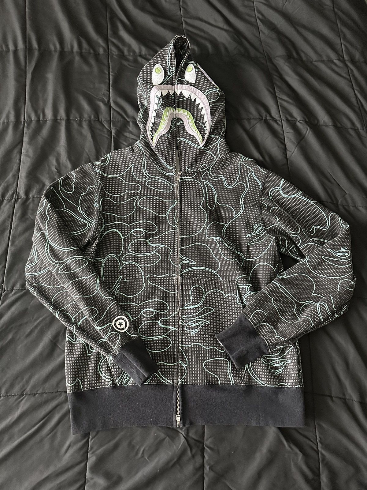 APE BAPE LACOSTE SHARK HOODIE パーカー　クロコ　5 APE BAPE LACOSTE SHARK HOODIE パーカー クロコ 5 Bape