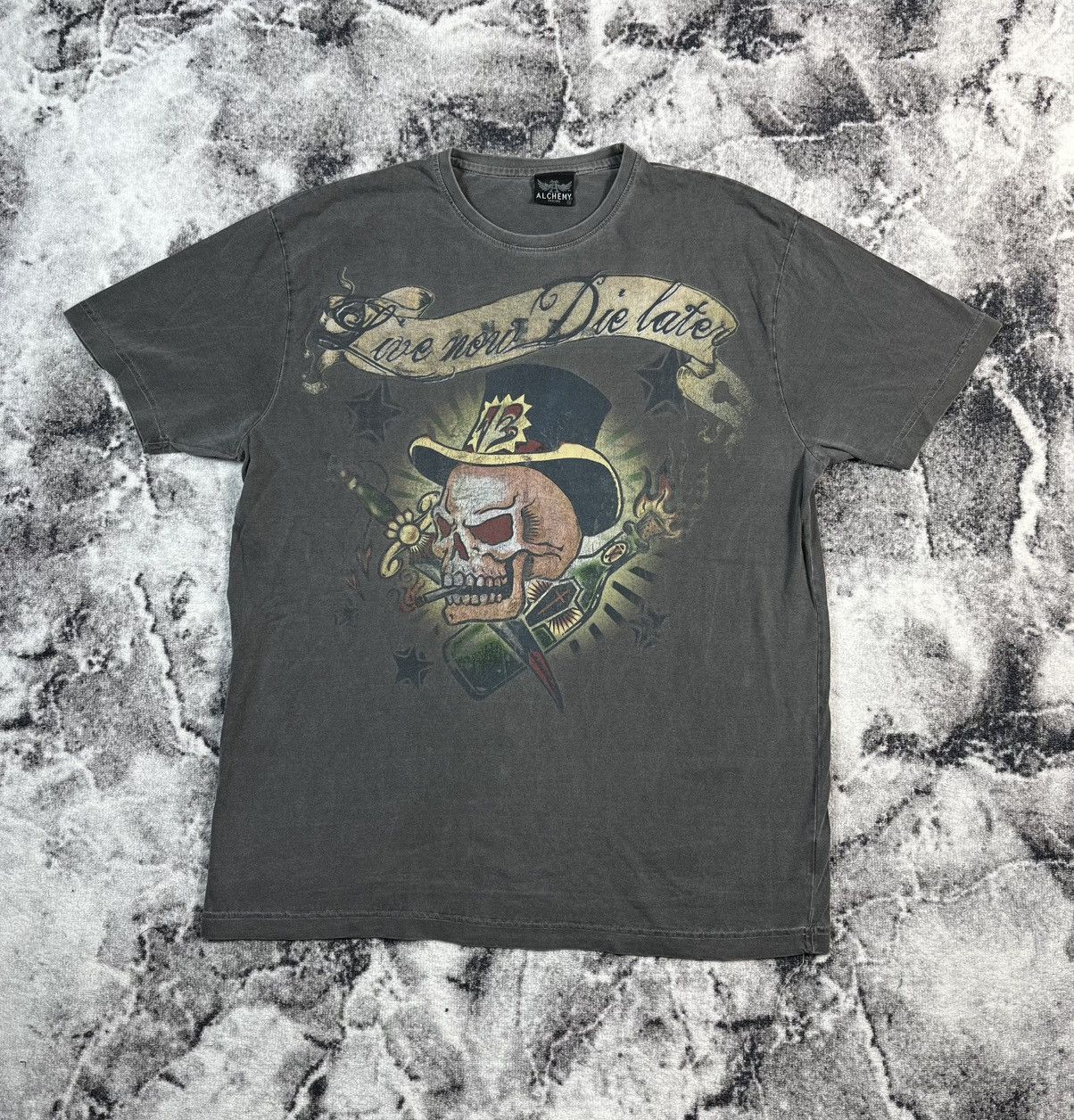 Alchemy Equipment Alchemy England Skull Graphic T Shirt Vintage Style XL Size US XL / EU 56 / 4 - 1 Thumbnail