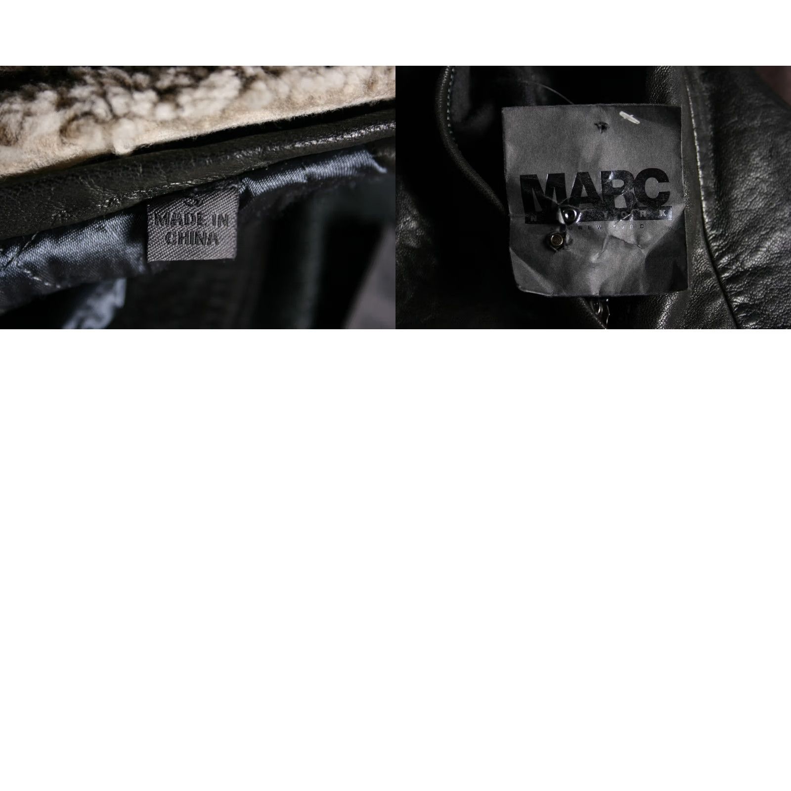 Andrew Marc ANDREW MARC Leather Jacket Mens S Black Insulated Lined Removable Shearling Collar Biker Zip Snap Winter Fall Size US S / EU 44-46 / 1 - 11 Thumbnail