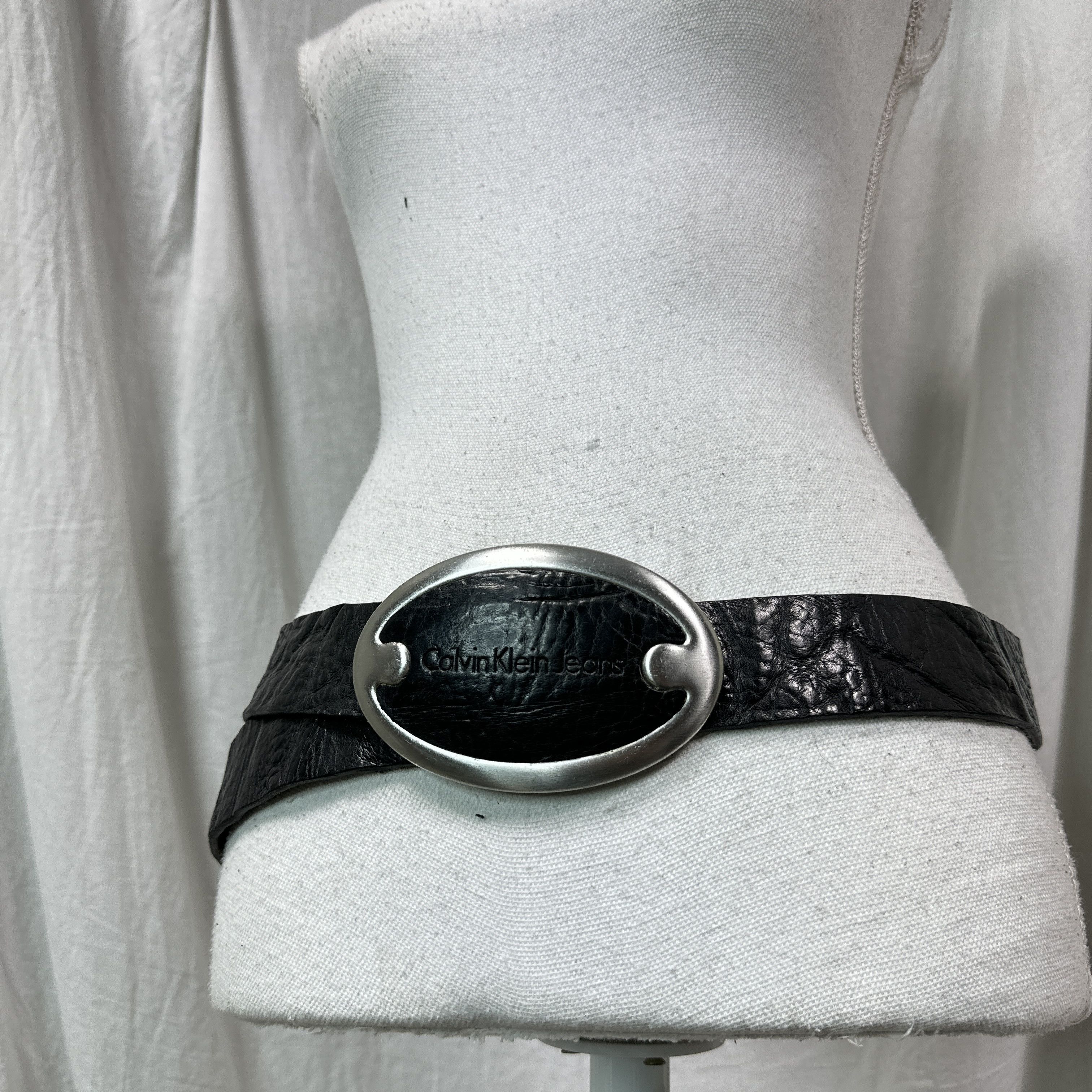 Calvin Klein Vintage Avant Garde Leather Calvin Klein 00s Belt Size ONE SIZE - 8 Thumbnail