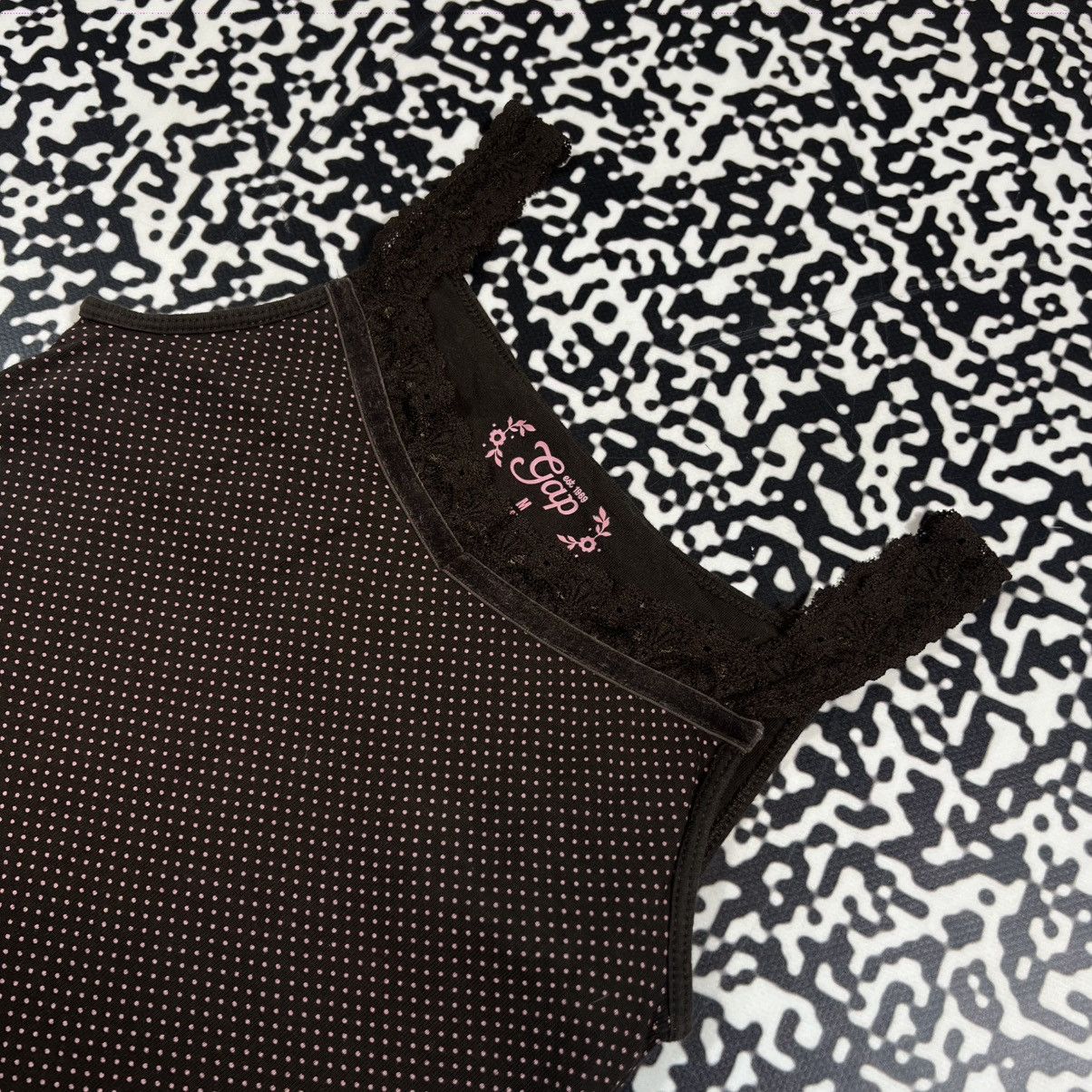 Gap Vintage Y2K Gap Brown Tank Top Retro 90s Style Size S / US 4 / IT 40 - 4 Thumbnail