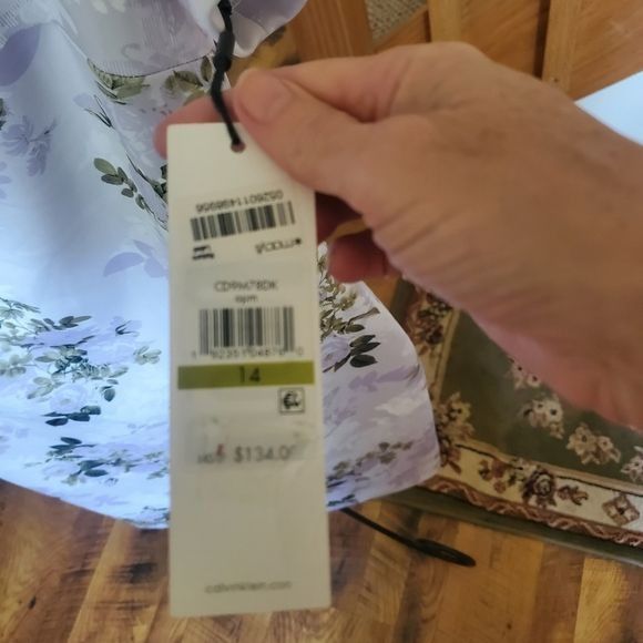 Calvin Klein Calvin Klein Bodycon Event On or Off Shoulder Sheath Opal Pu Size XL / US 12-14 / IT 48-50 - 7 Thumbnail
