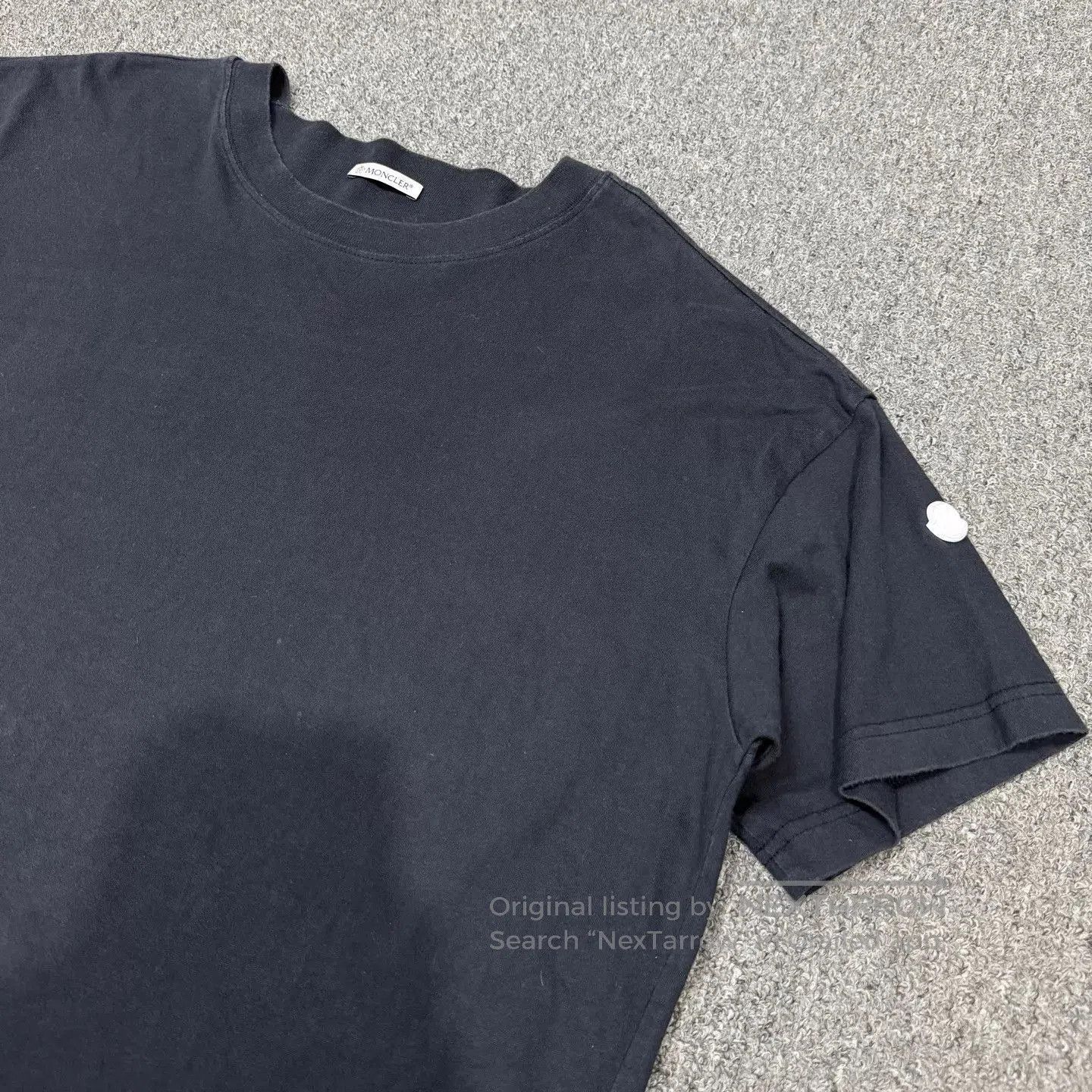Moncler Black Short Sleeve Crew Neck T-Shirt. Size US L / EU 52-54 / 3 - 3 Thumbnail