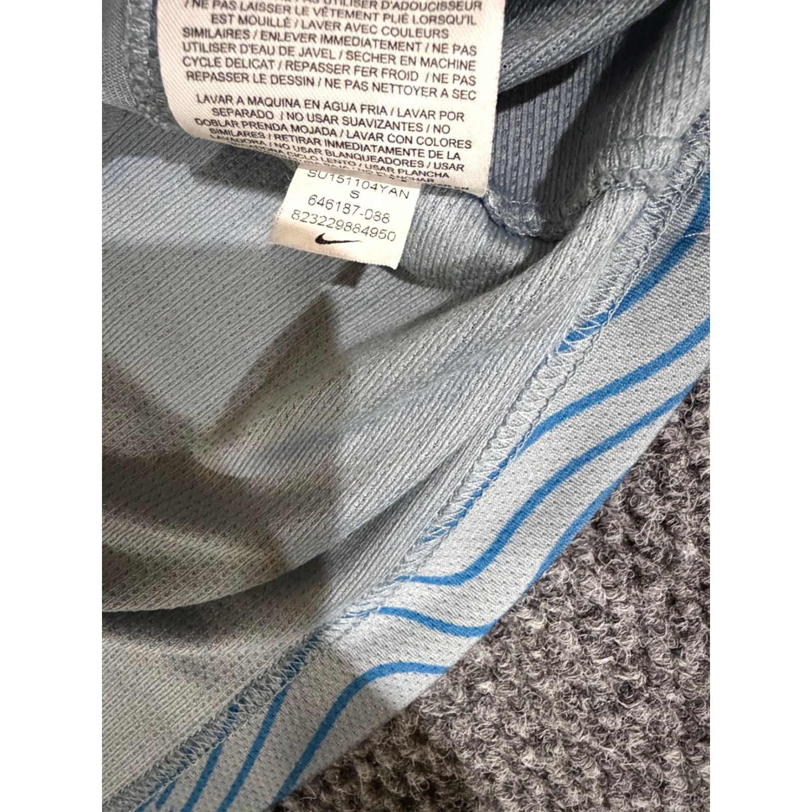 Nike Nike Dri-Fit Tank Top Mens S Gray Blue Sleeveless Basketball Athletic Shirt Size US S / EU 44-46 / 1 - 5 Thumbnail