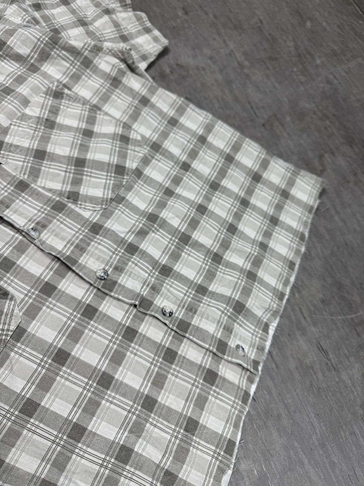 Other ᶠᵃⁿᶜʸᵍᵘʸBOXY Trashed Shirt Vintage Cropped Button Up 90s 80 Size US M / EU 48-50 / 2 - 5 Thumbnail