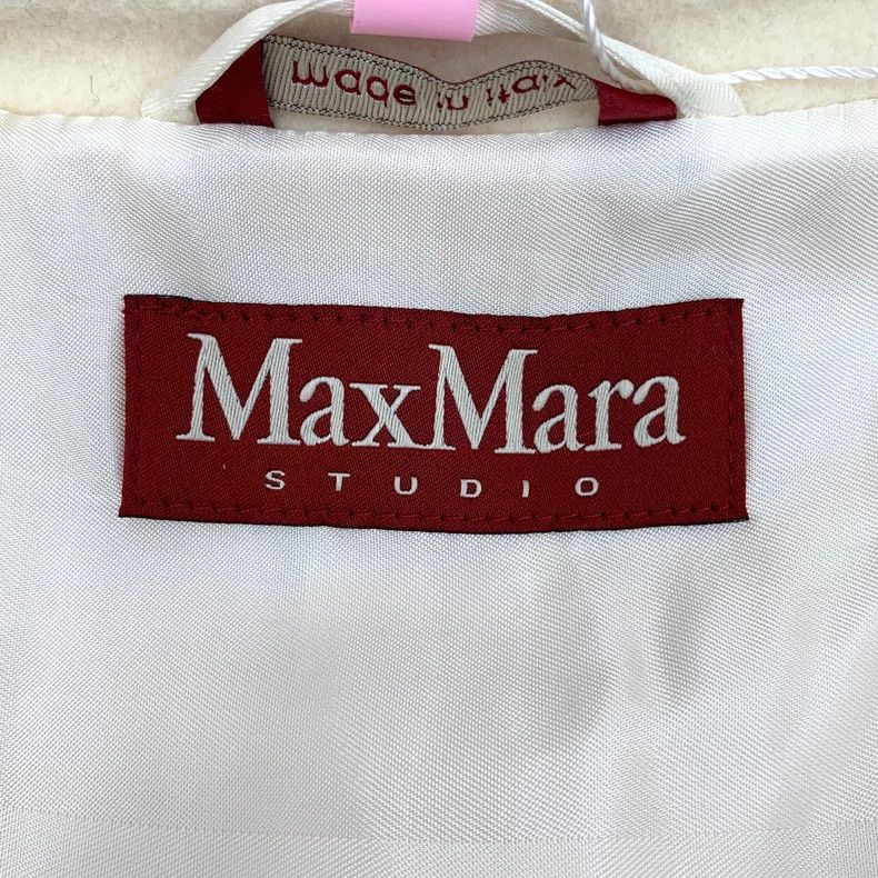 Max Mara Max Mara Beige-wool one-button long-sleeved coat with fur Size XS / US 0-2 / IT 36-38 - 5 Thumbnail