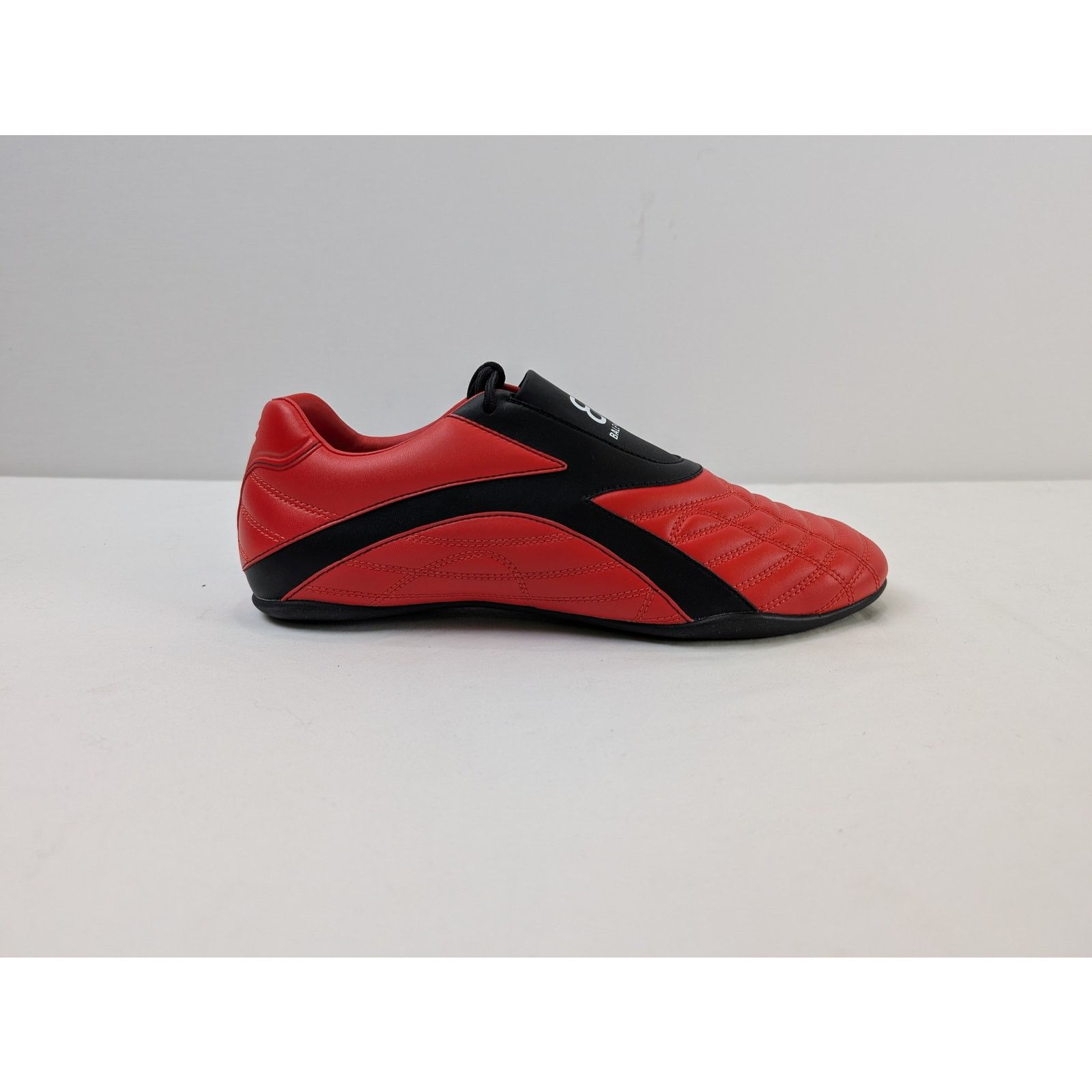 Balenciaga o1rshd1 Matt Leather Free Material Zen Sneaker in Red/Black Size US 9 / EU 42 - 6 Thumbnail