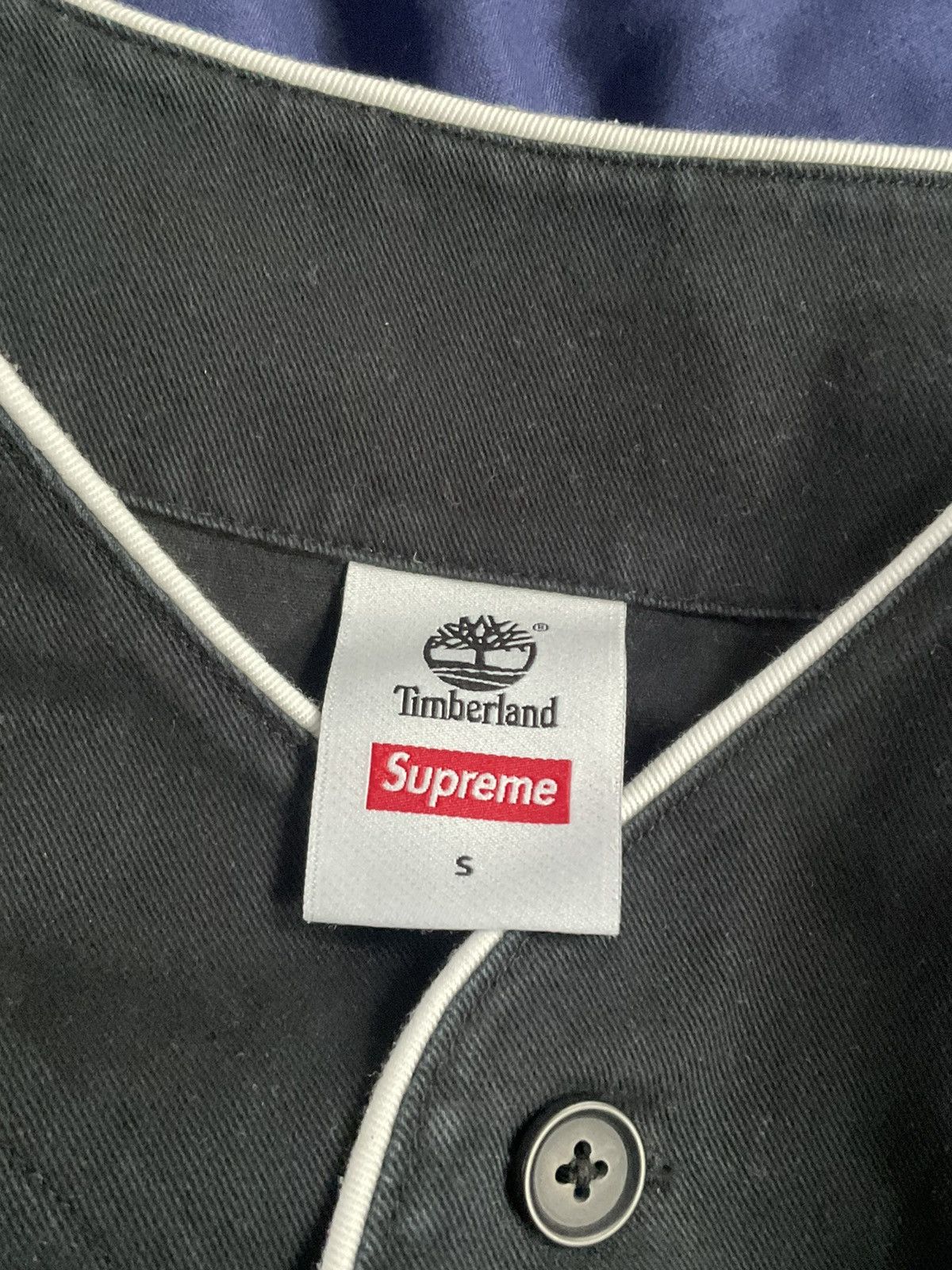 Supreme × Timberland Supreme Timberland baseball jersey black Size US S / EU 44-46 / 1 - 3 Thumbnail