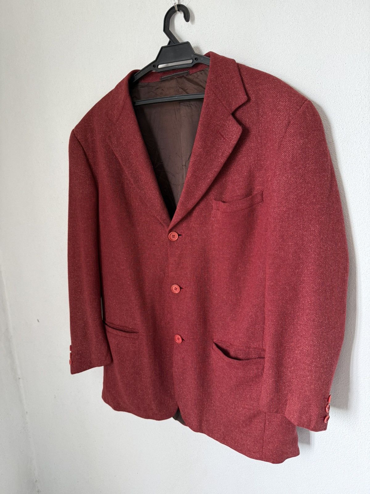 Versace Vintage Versace Blazer in Red Timeless Milanese Elegance Size US M / EU 48-50 / 2 - 3 Thumbnail